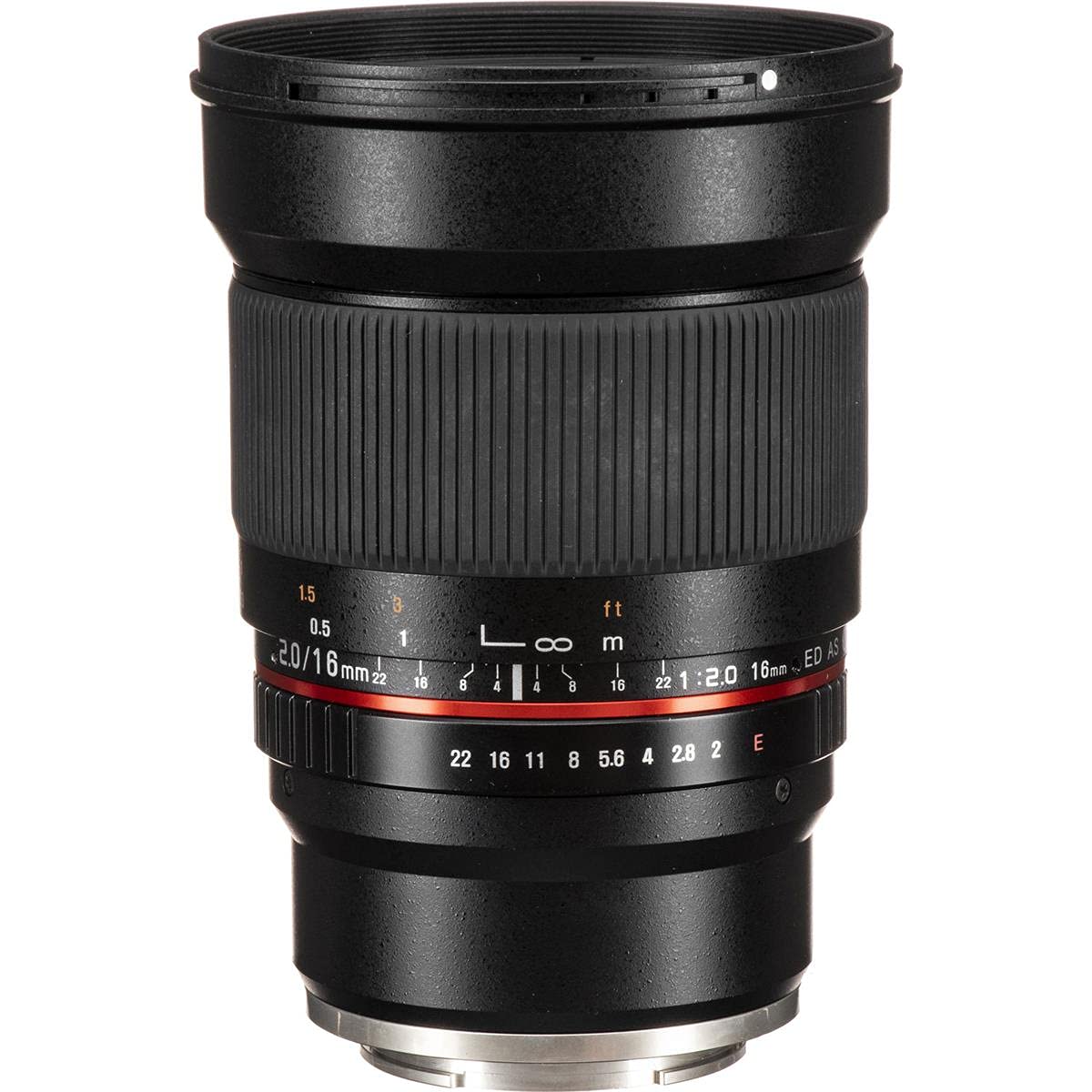 Rokinon 16mm F/2.0 ED AS UMC CS Wide Angle Manual Focus Lens for Sony E Mount (NEX) Mirrorless Cameras - Perfect for Landscape, Architecture & Low Light Photography