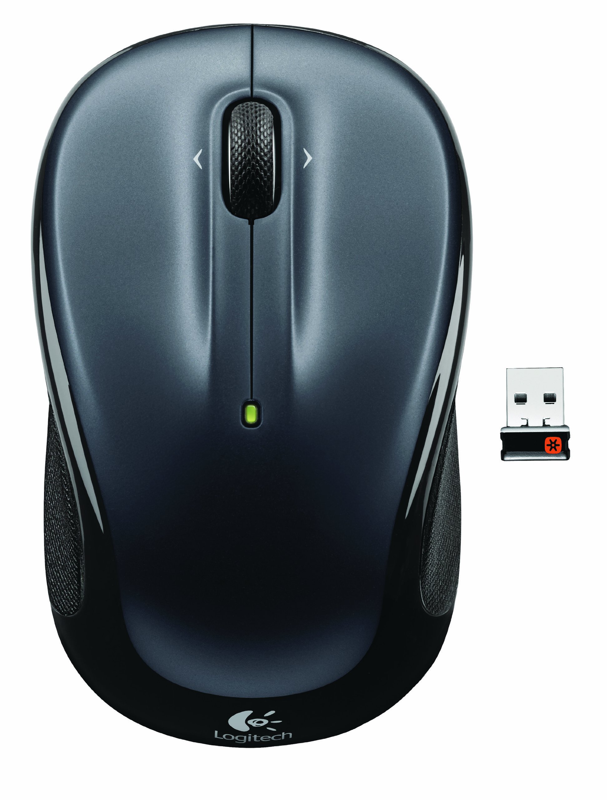 Logitech M325 Wireless Mouse - Ergonomic Ambidextrous Design, 2.4GHz USB Receiver, 12-Month Battery Life, Silver - Perfect for Home, Office & Travel Use