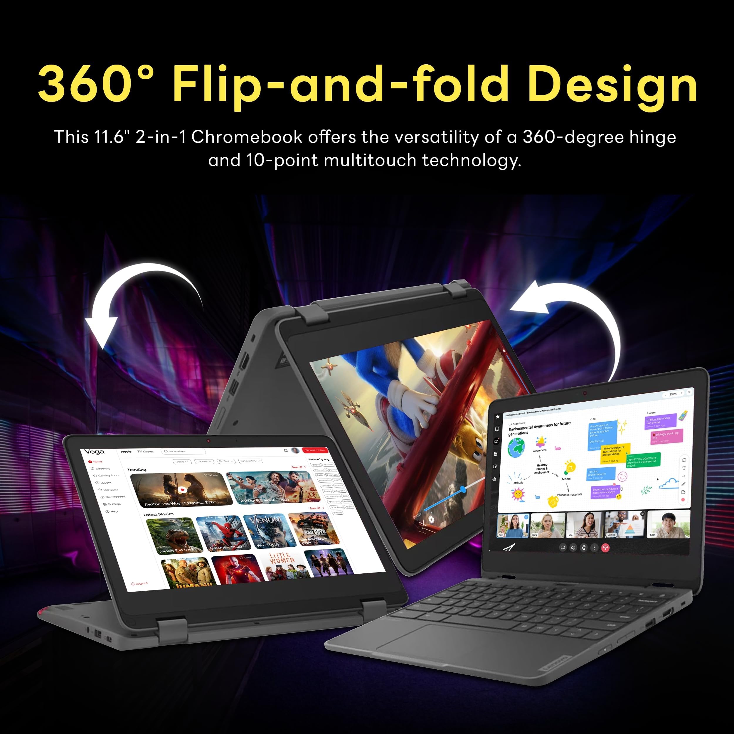 Lenovo Chromebook 300e Yoga 11.6