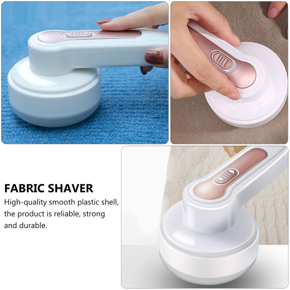 Cabilock 1pc Rechargeable Fabric Shaver & Lint Remover - Portable Electric Clothes Shaver for Sweaters, Coats, Blankets - Battery Operated Fuzz Shaver for Home & Travel Use
