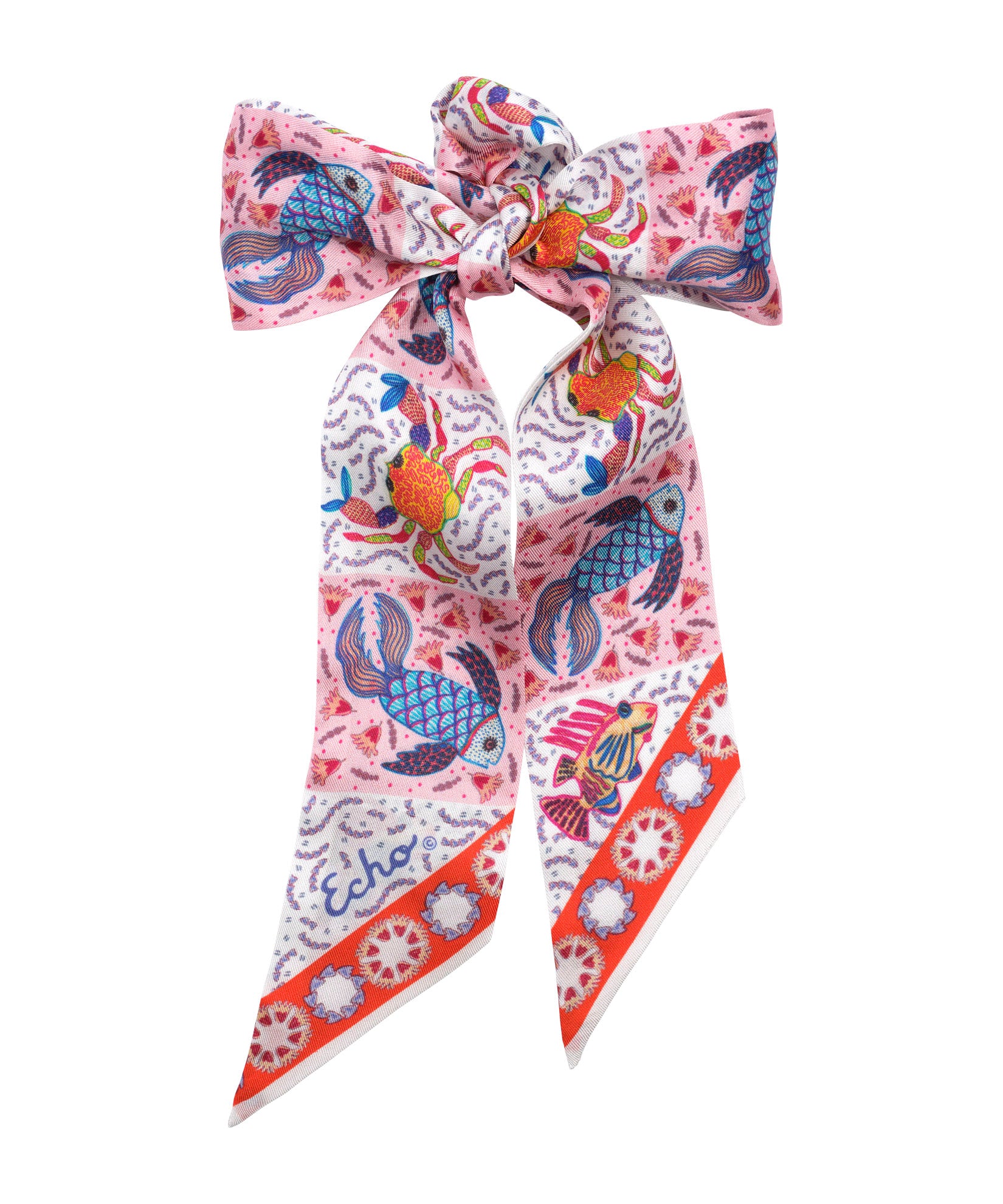 Elegant Crabby Silk Ribbon Scarf - Soft & Lightweight Fashion Accessory for Women - Perfect for Parties, Weddings & Everyday Wear