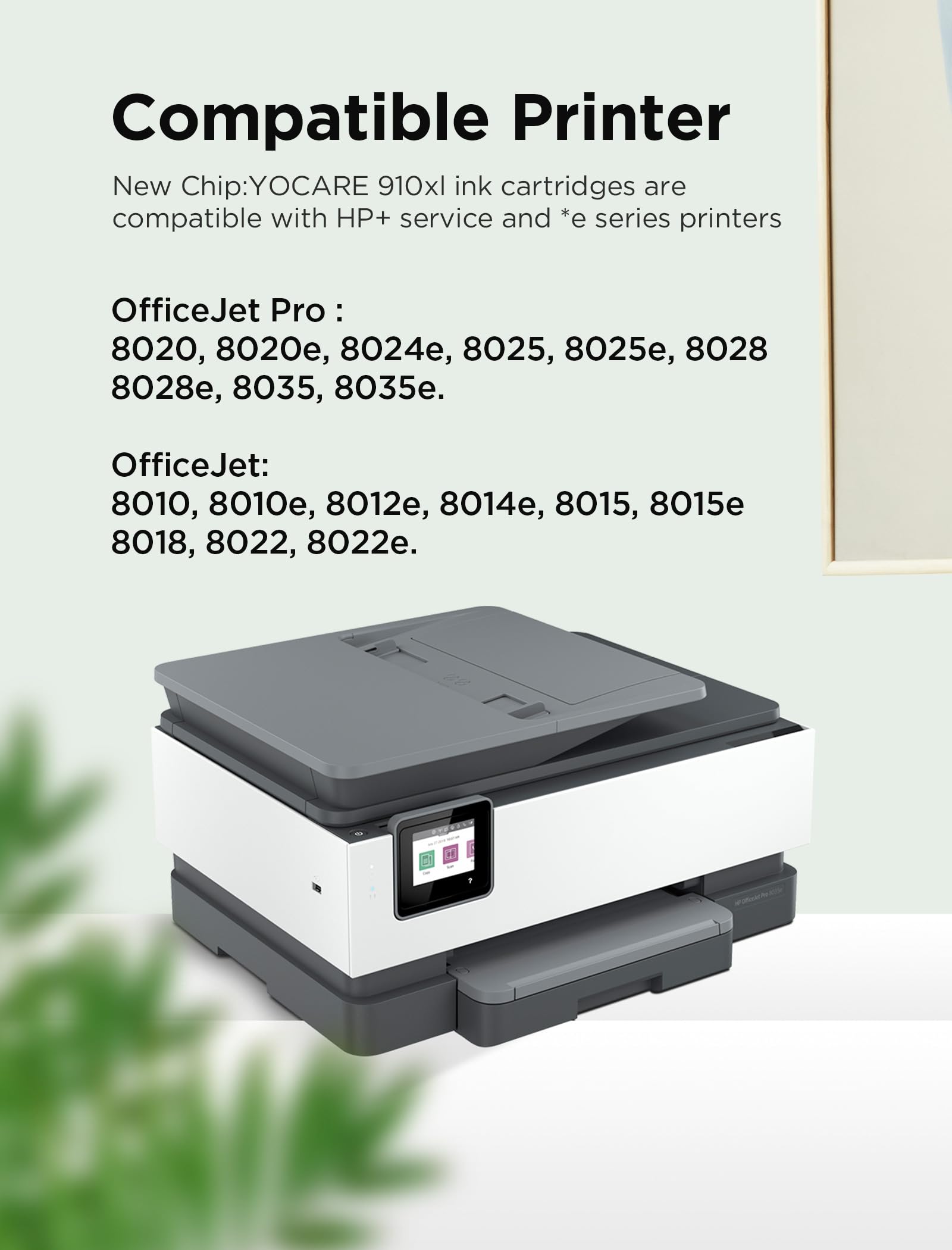 HP 910 910XL Ink Cartridges Combo Pack - 4-Pack (Black, Cyan, Magenta, Yellow) | Replacement for HP 910XL Ink | Compatible with Officejet Pro 8025, 8035, 8028, 8020, 8022 Printers | Perfect for Home Office Printing, Documents & Photos