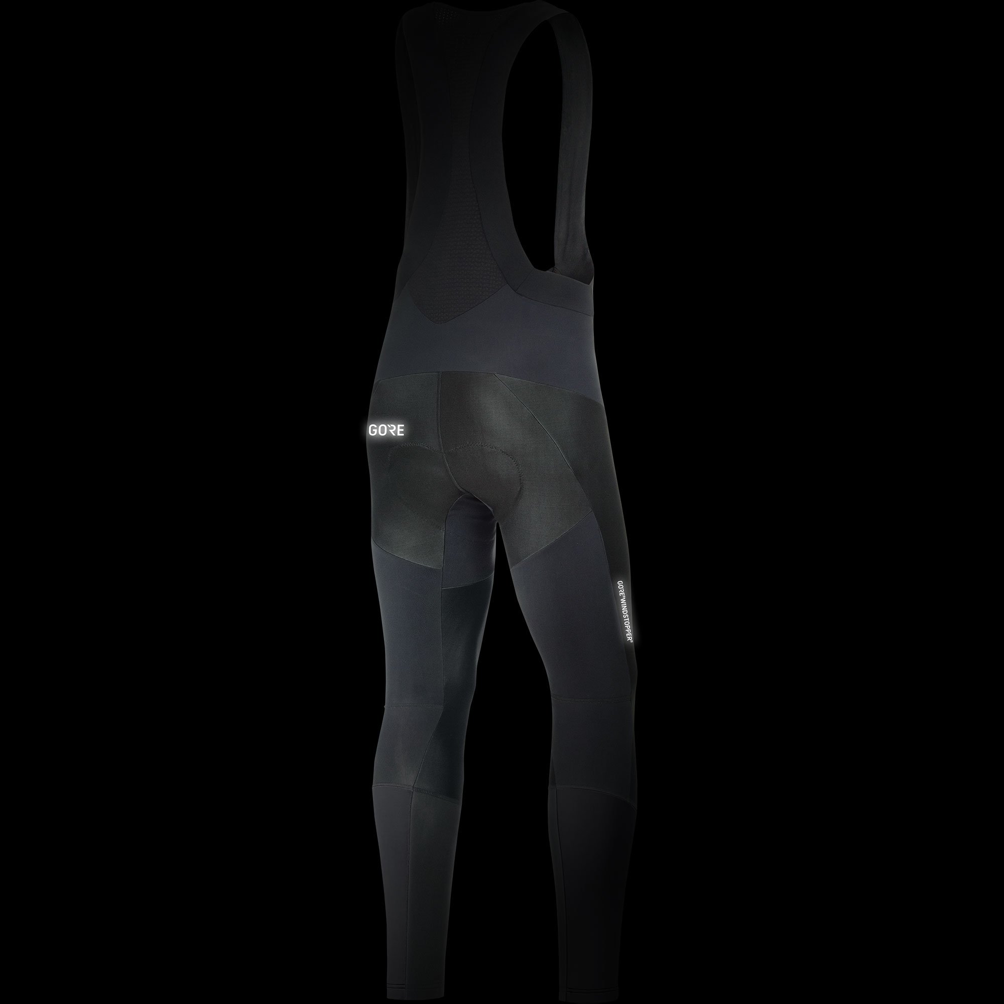 GORE WEAR Windproof Men's Cycling Bib Shorts - Breathable Padded Bike Shorts for Road & Mountain Biking - Ideal for Training, Racing & Long Distance Cycling