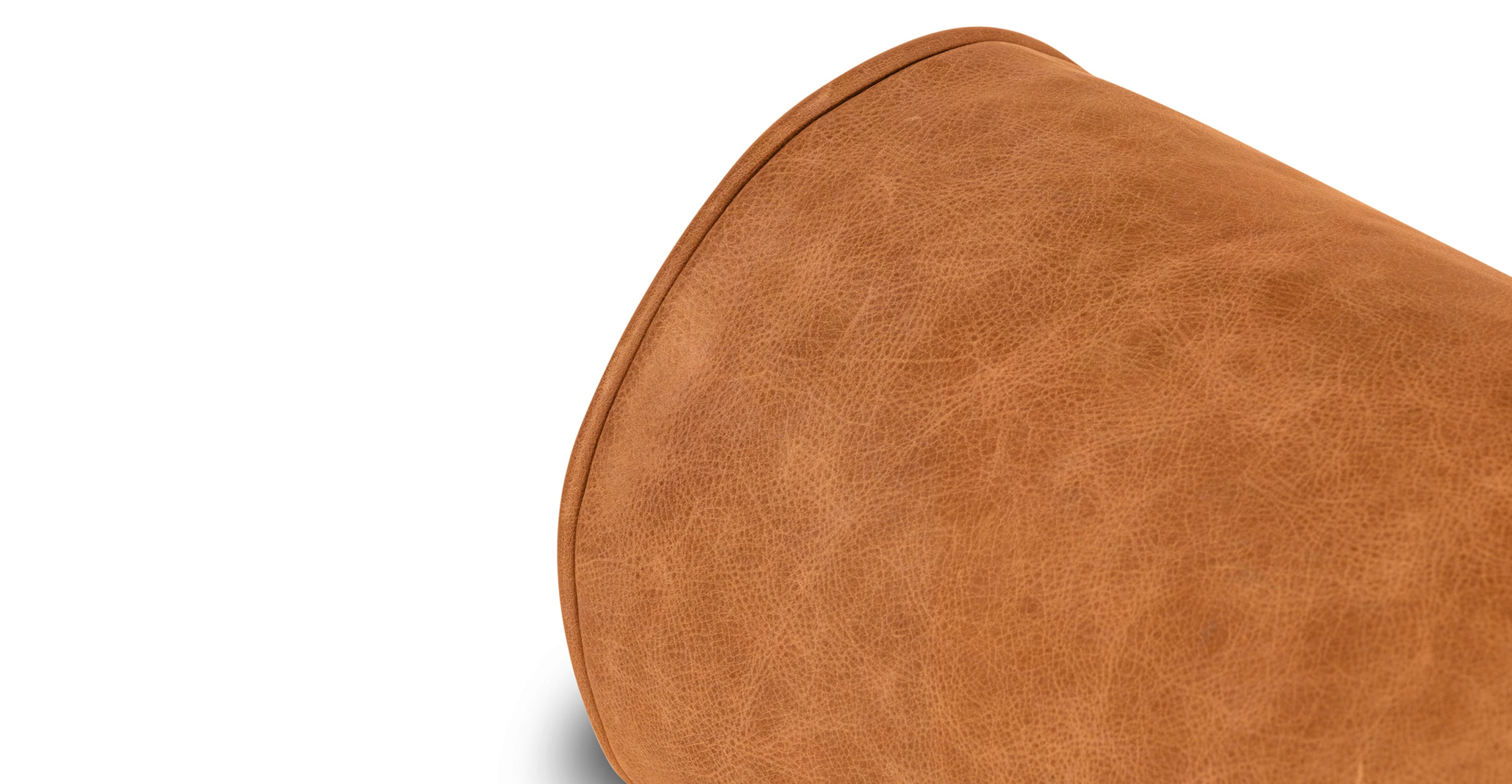 Premium Napa Leather Bolster Pillow Set - Luxury Sofa Cushions for Living Room, Bedroom & Office Decor (Set of 2) - Perfect for Home Styling, Reading Nook & Relaxation