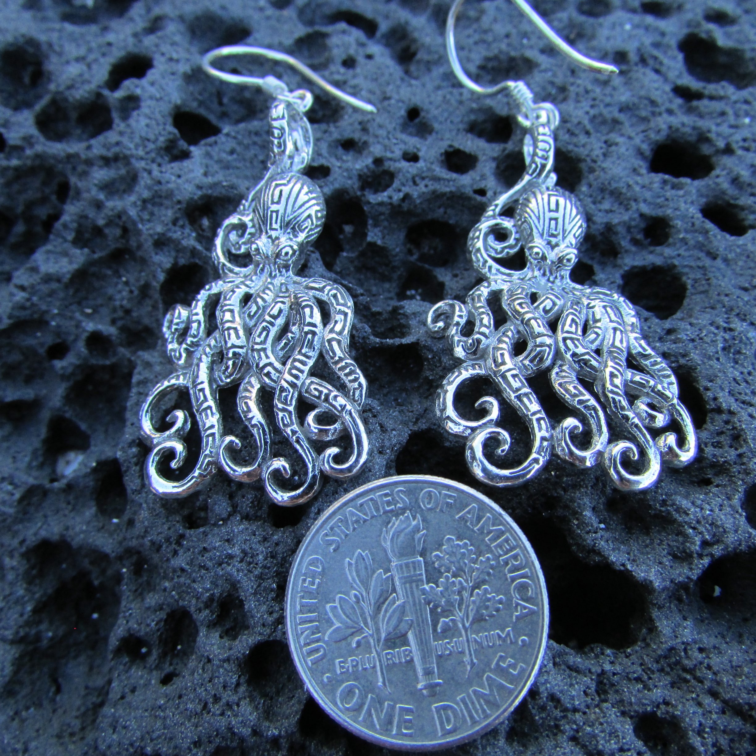 Stylish Octopus Earrings - 925 Sterling Silver Jewelry for Women - Perfect for Casual Wear, Parties & Gifts