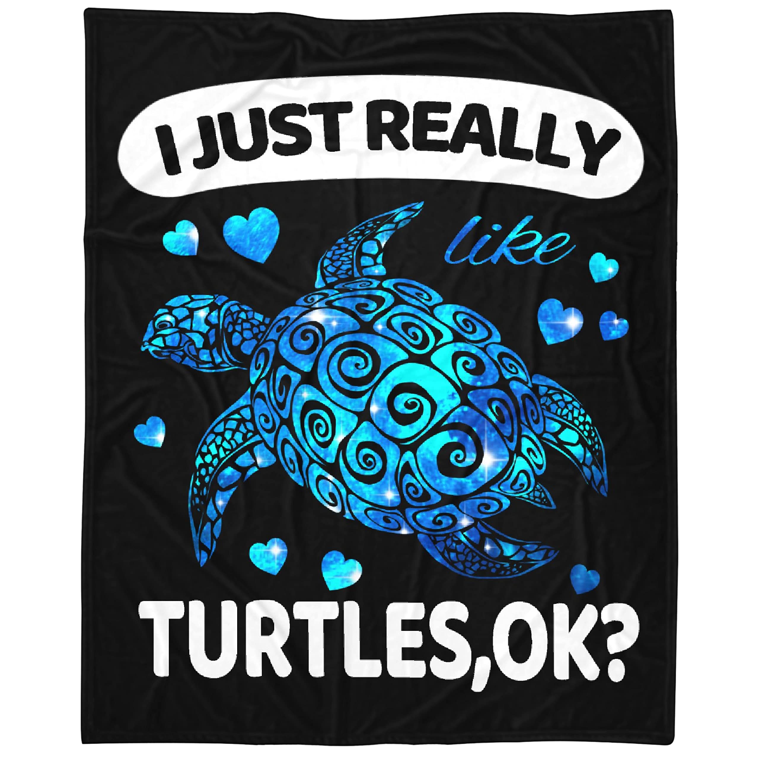 Super Soft Flannel Turtle Blanket for Kids & Adults - 90x120 Inches Cozy Throw Blanket for Girls, Boys - Halloween, Christmas, Birthday Gift - Perfect for Sofa, Couch, Travel & Home Decor