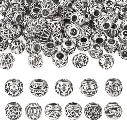 Antique Silver-12 Styles, Rondelle