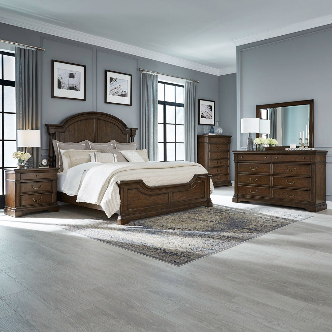 Arden Road Bedroom Furniture Set - Queen Size Bed Frame, Nightstand & Dresser - Modern Farmhouse Bedroom Decor for Home & Guest Room