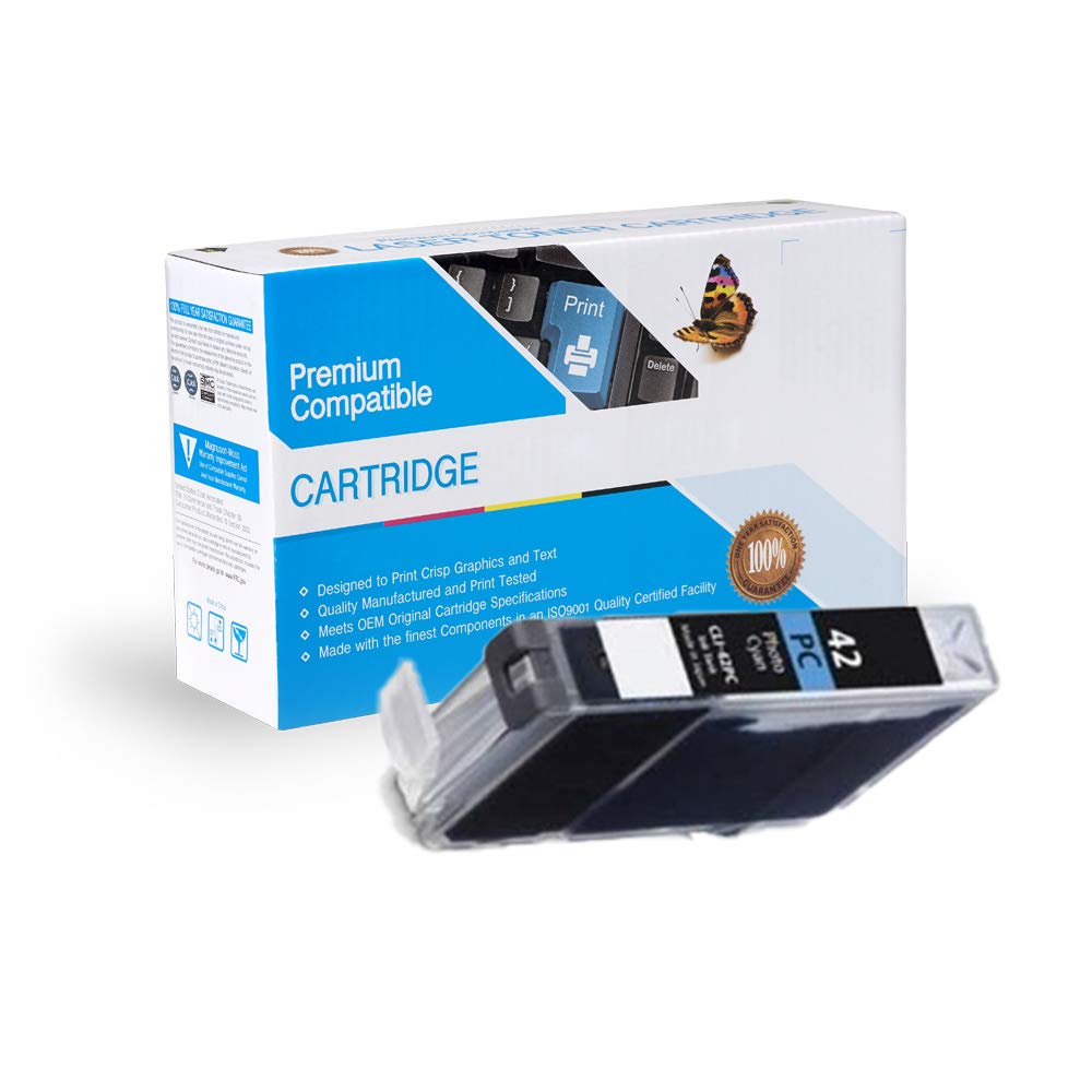 Canon CLI-42PC Compatible Ink Cartridges - 3 Pack Photo Cyan Replacement for PIXMA Printers | High-Quality Inkjet Supplies for Home & Office Printing, Photo Projects & Crafting