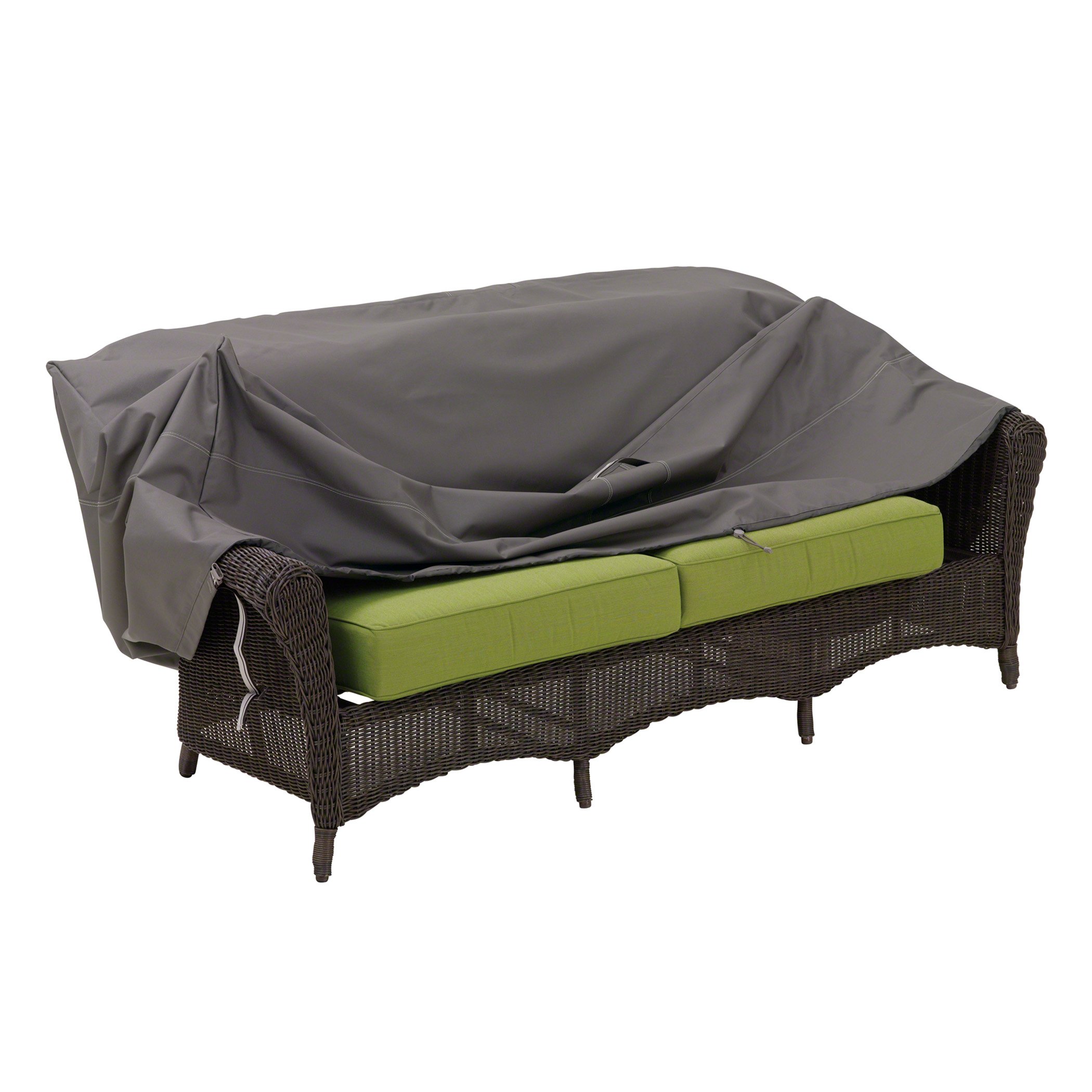 Classic Accessories Ravenna 104-Inch Water-Resistant Deep Seated Patio Loveseat Cover - Durable Outdoor Furniture Protection for All Seasons