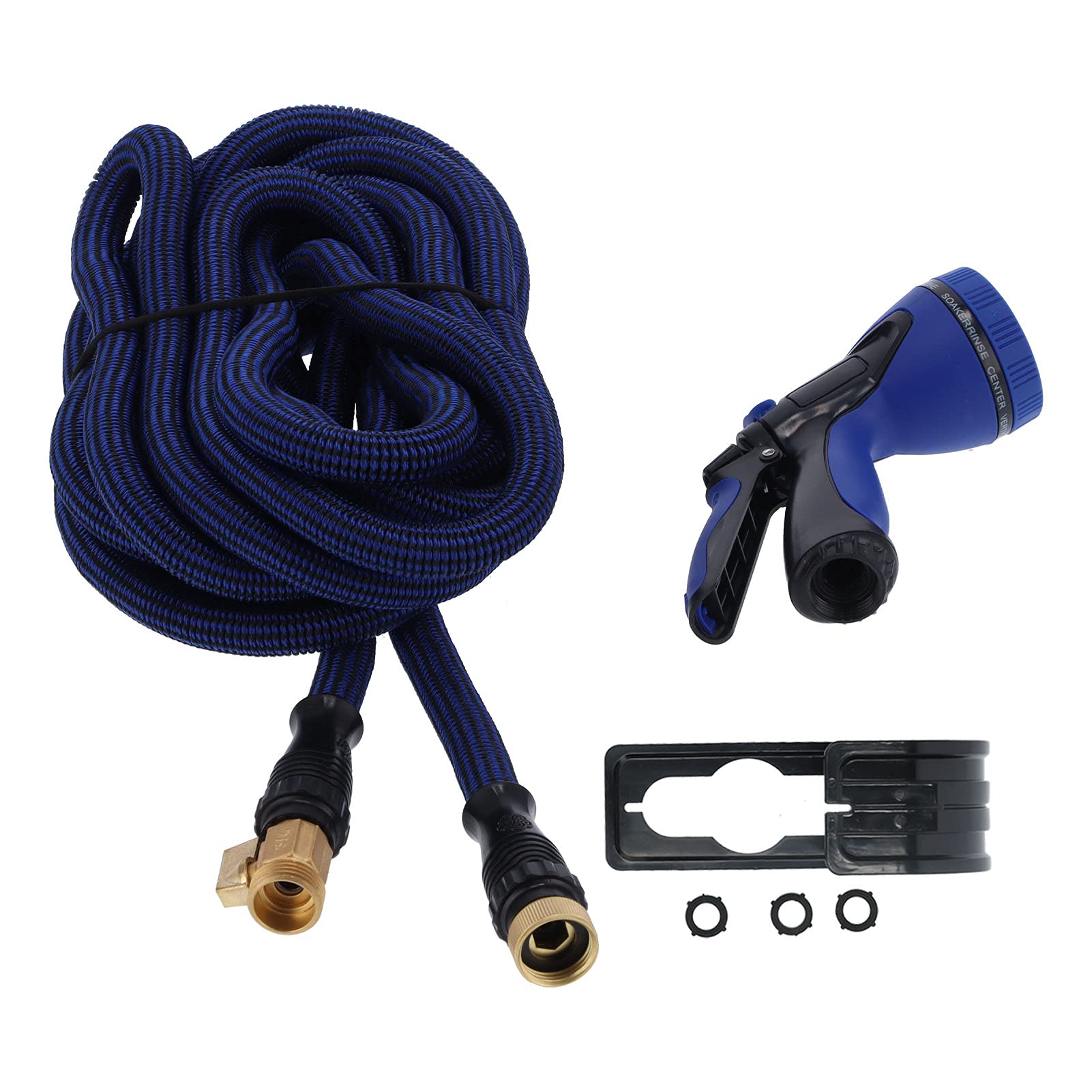 75FT Retractable Water Hose Kit - High-Quality Telescopic Garden Hose for Car Washing, Yard Watering & Outdoor Cleaning | Expandable Flexible Water Pipe for Patio, Lawn Care & Home Use (YB-75FT)