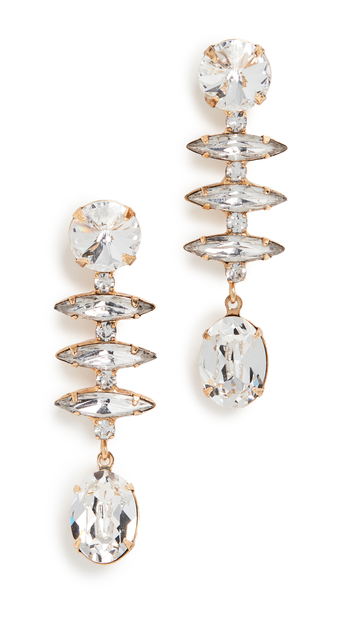 Jennifer Behr Women's Elsa Earrings - Elegant Crystal Drop Earrings for Weddings, Parties & Special Occasions