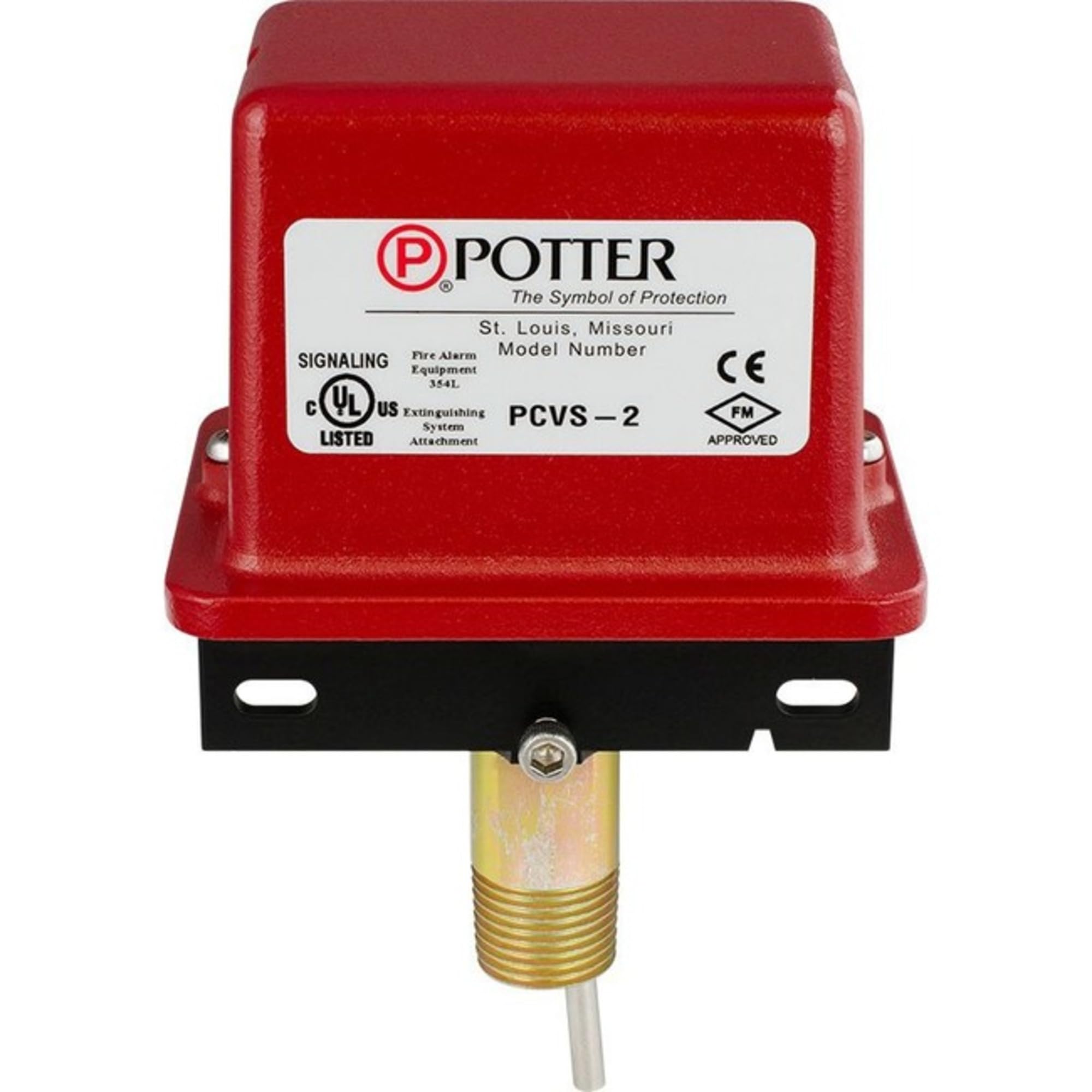 POTTER ELECTRIC SIGNAL PCVS-2 Indicator Valve Switch - Water Flow Detection for Industrial Pipes & HVAC Systems