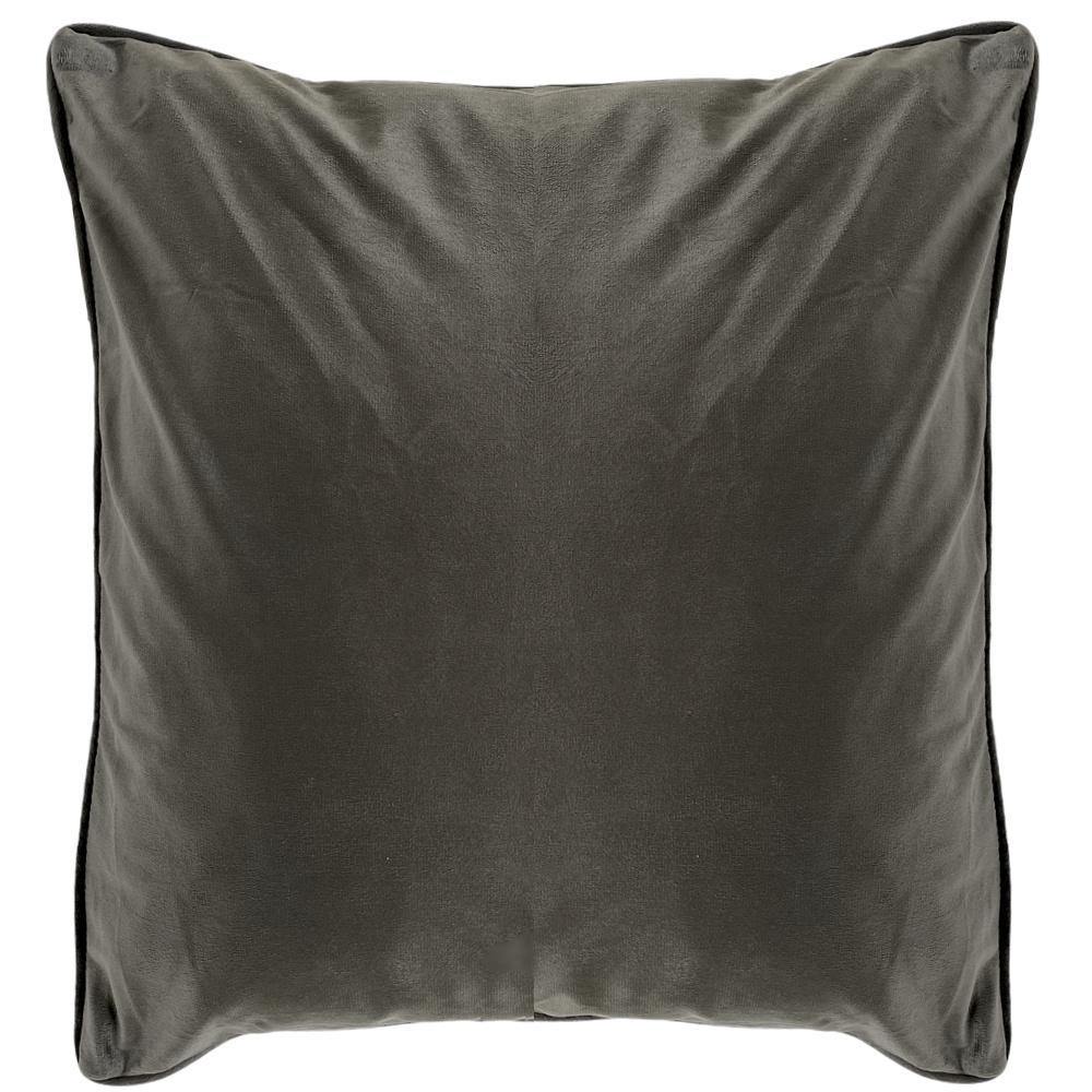 Luxury French Velvet Cushion Cover - Soft Granite Gray Decorative Pillow Case for Sofa, Bed & Home Decor - Perfect for Living Room, Bedroom & Office