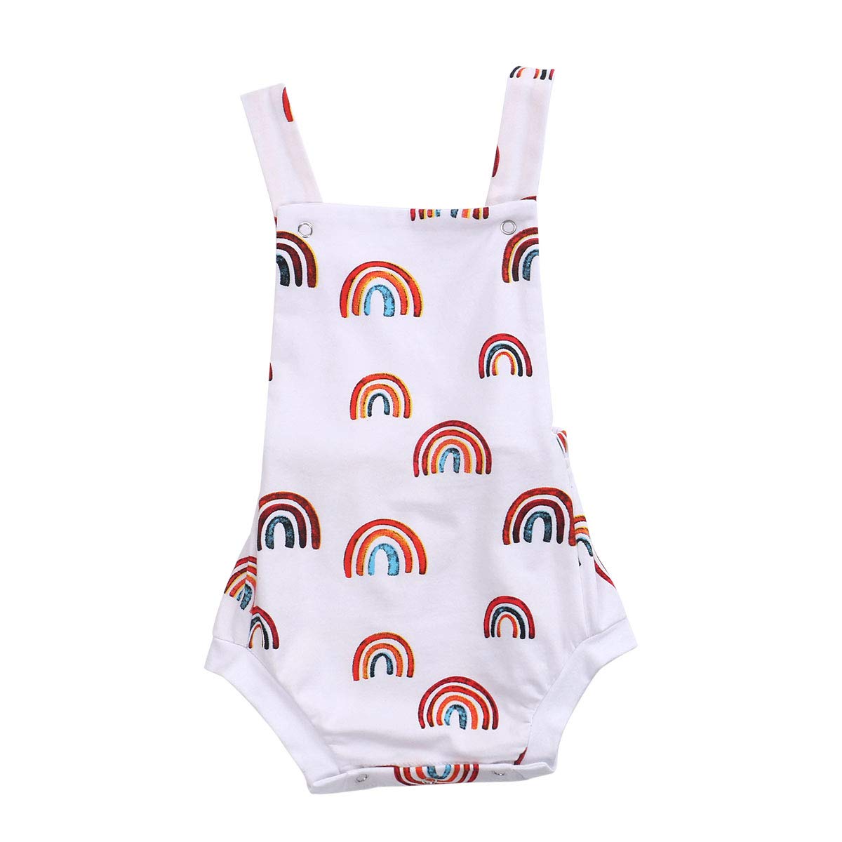 Newborn Baby Romper Sleeveless Halter Jumpsuit for Boys & Girls - Soft Cotton One-Piece Summer Outfit for Infants 0-24 Months | Perfect for Beach, Park & Family Photos