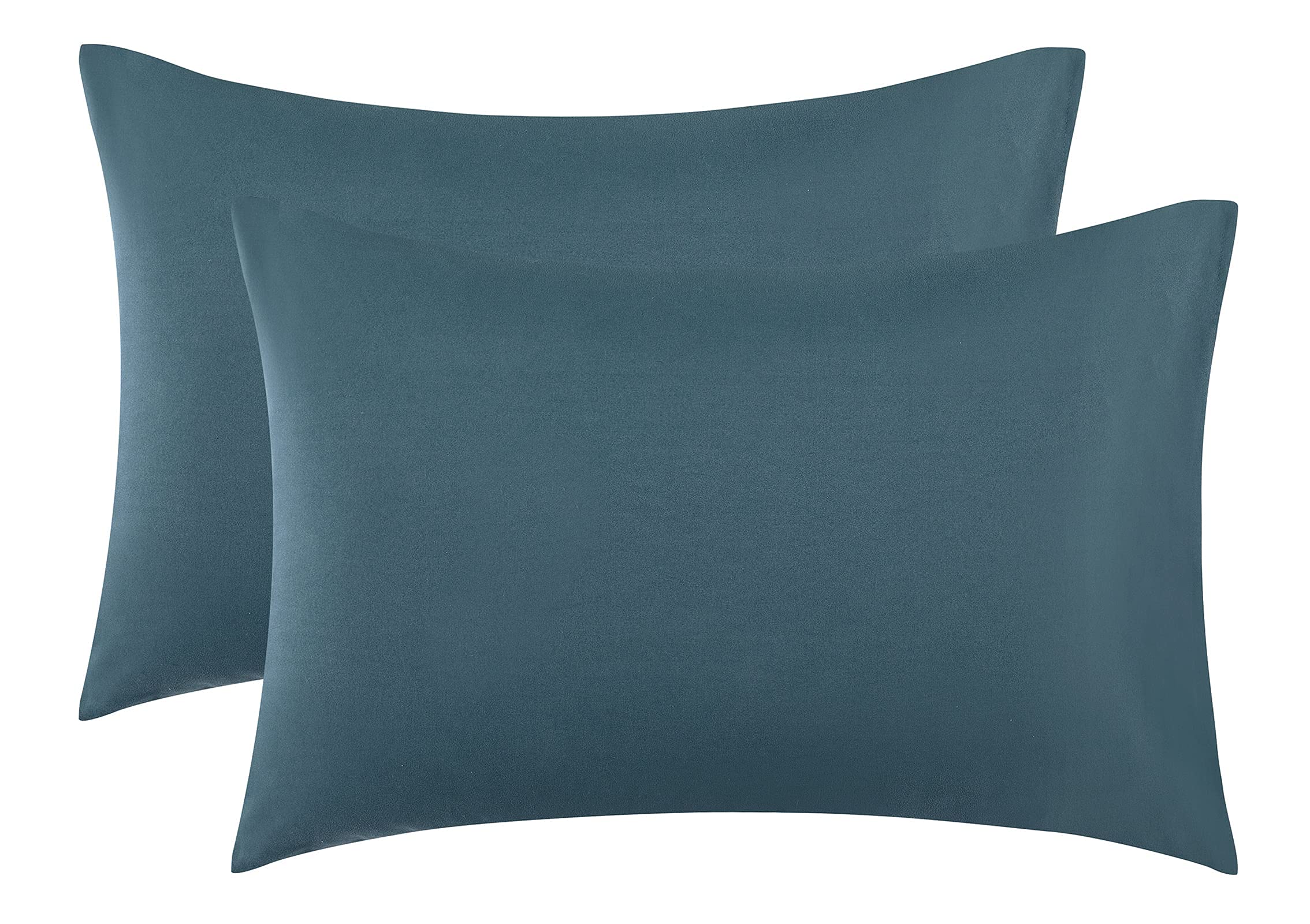 SiinvdaBZX 1800 Thread Count King Size Pillowcase Set of 2 - Ultra Soft Microfiber Pillow Covers with Envelope Closure - Easy Care & Wrinkle Resistant (Teal) - Perfect for Bedroom, Hotel, or Guest Room Decor