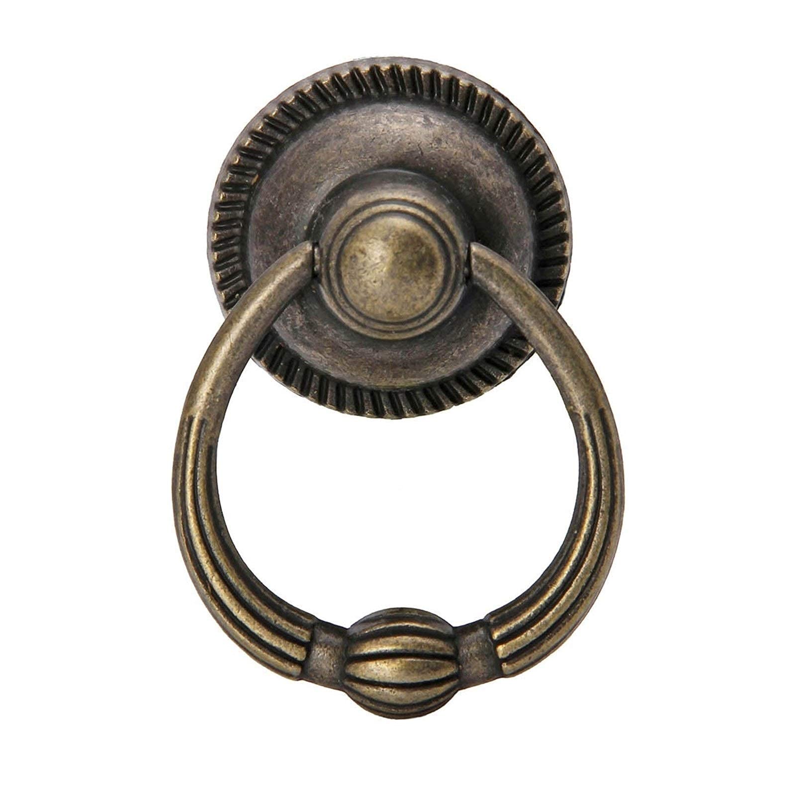 Vintage Antique Brass Door Handles - Classic Cabinet & Furniture Knobs for Home Decor - Perfect for Vintage Style Doors, Cabinets, and Drawers