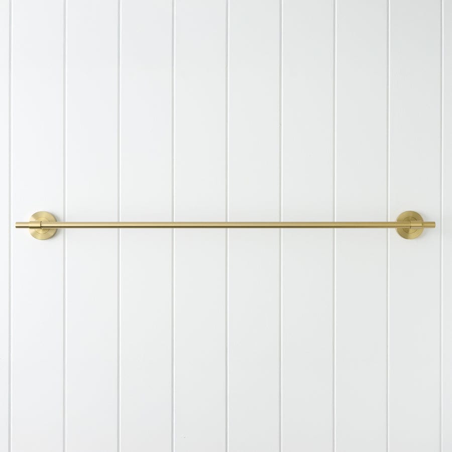 Premium Brushed Brass Towel Rail - Modern Bathroom & Kitchen Towel Holder for Stylish Home Decor | Durable & Rust-Resistant for Daily Use