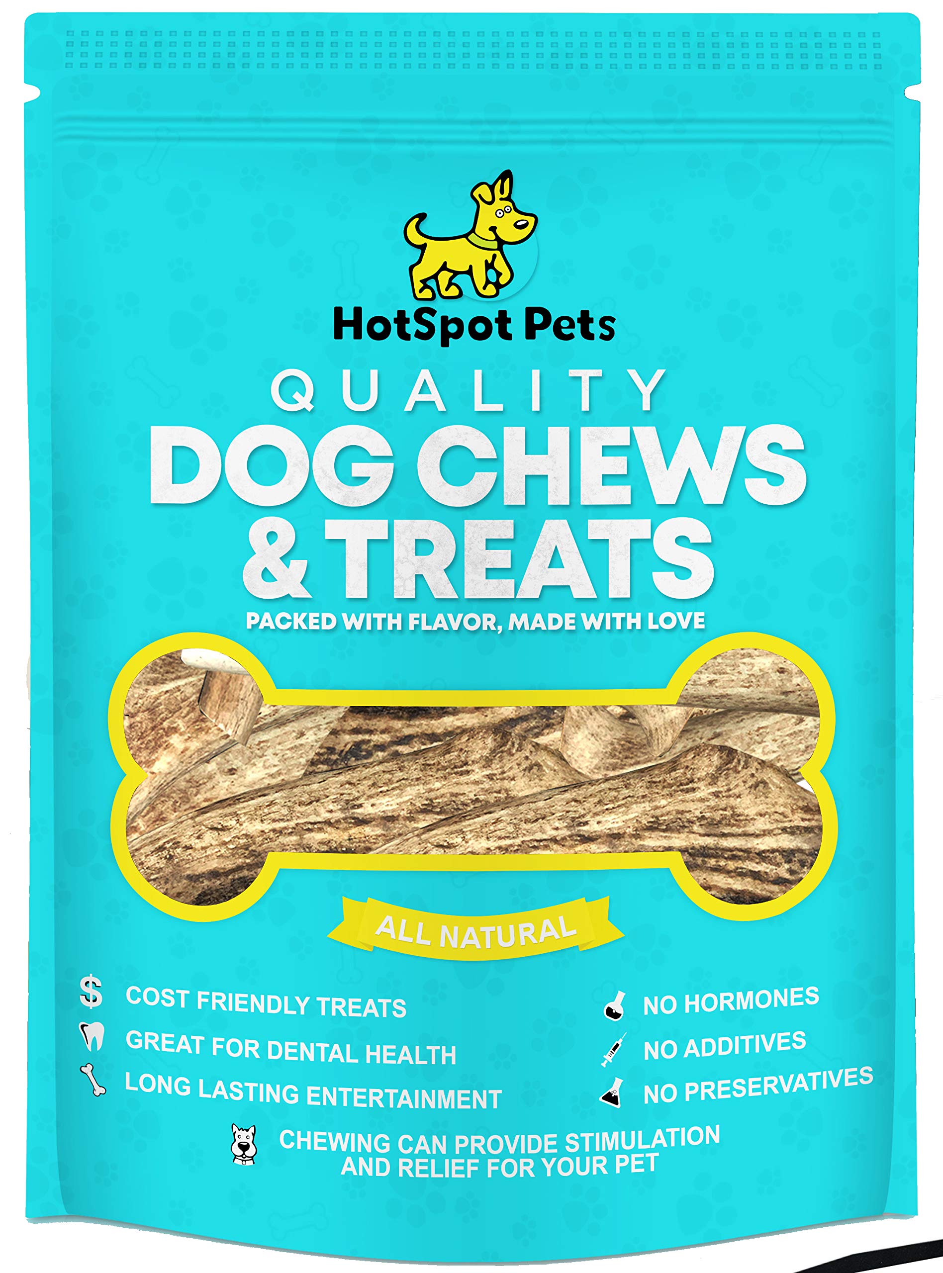 Premium Naturally Shed Elk Antlers for Dogs - All Natural USA-Made Dog Chew for Aggressive Chewers (Medium Size) | Durable Rawhide Alternative | Perfect for Teething, Dental Health & Long-Lasting Entertainment