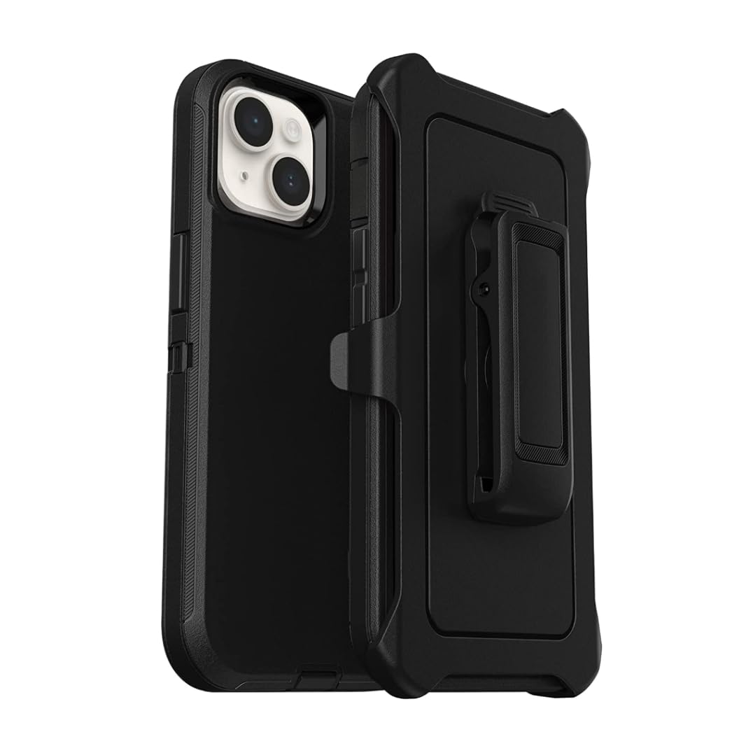 Defender Case for iPhone 14 & iPhone 13 - 6.1 Inch Screenless Protective Phone Cover (Black) - Perfect for Outdoor Activities, Sports & Daily Protection