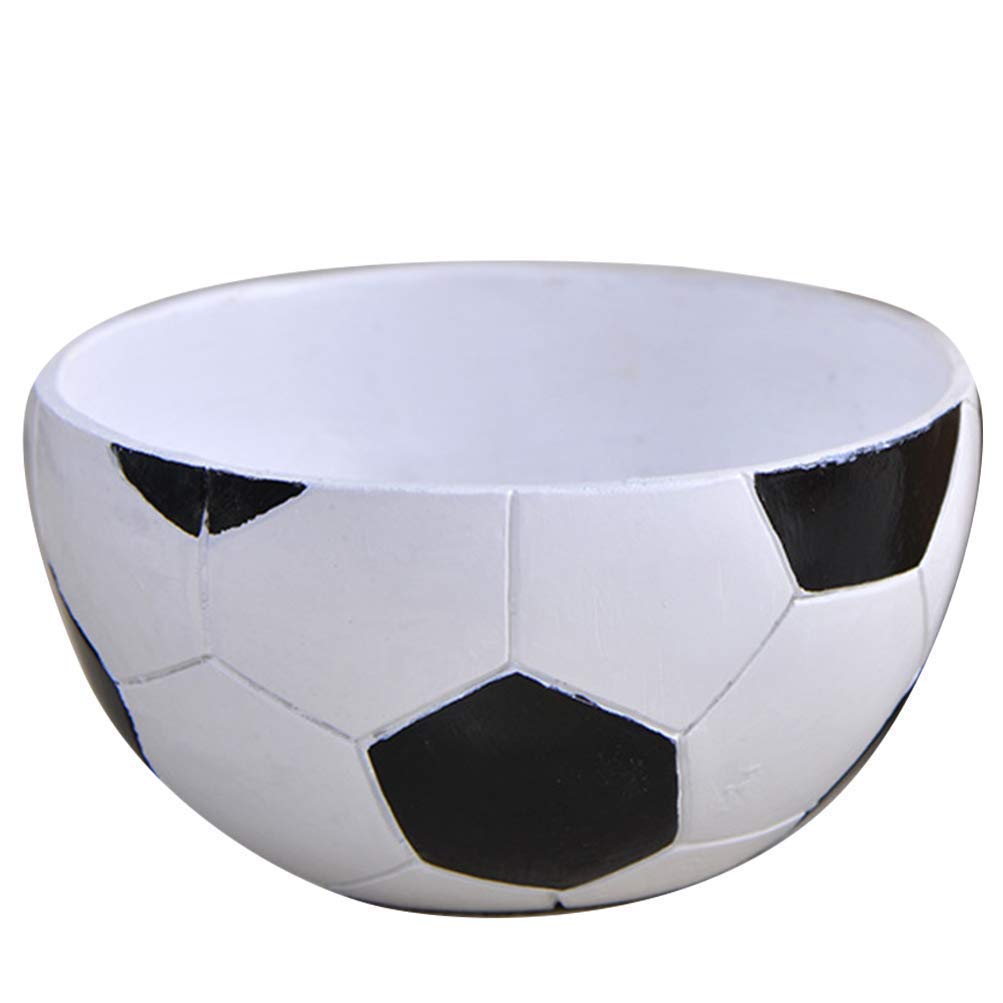 Flower Seeds for Pots - Soccer Ball Planter Resin Football Figurine, Mini Succulent Bonsai Holder & Candy Dish Container for Courtyard, Garden, Desk Decor | Perfect for Home Office, Gift Ideas & Indoor Plant Lovers