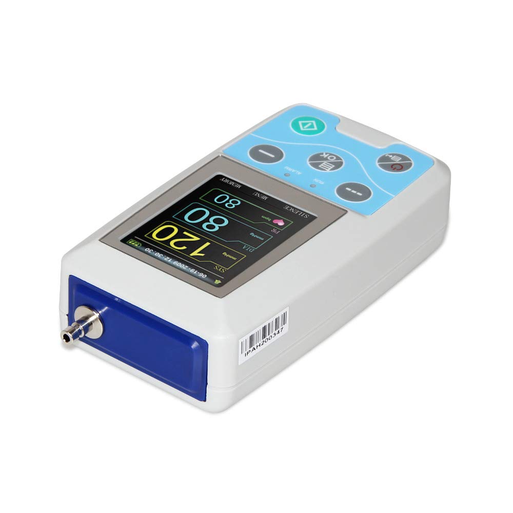 24-Hour Ambulatory Blood Pressure Monitor - SISHUINIANHUA ABPM50 with PC Software & 3 Cuffs (Child/Adult/Large Adult) | Home Use, Clinic & Hospital Monitoring