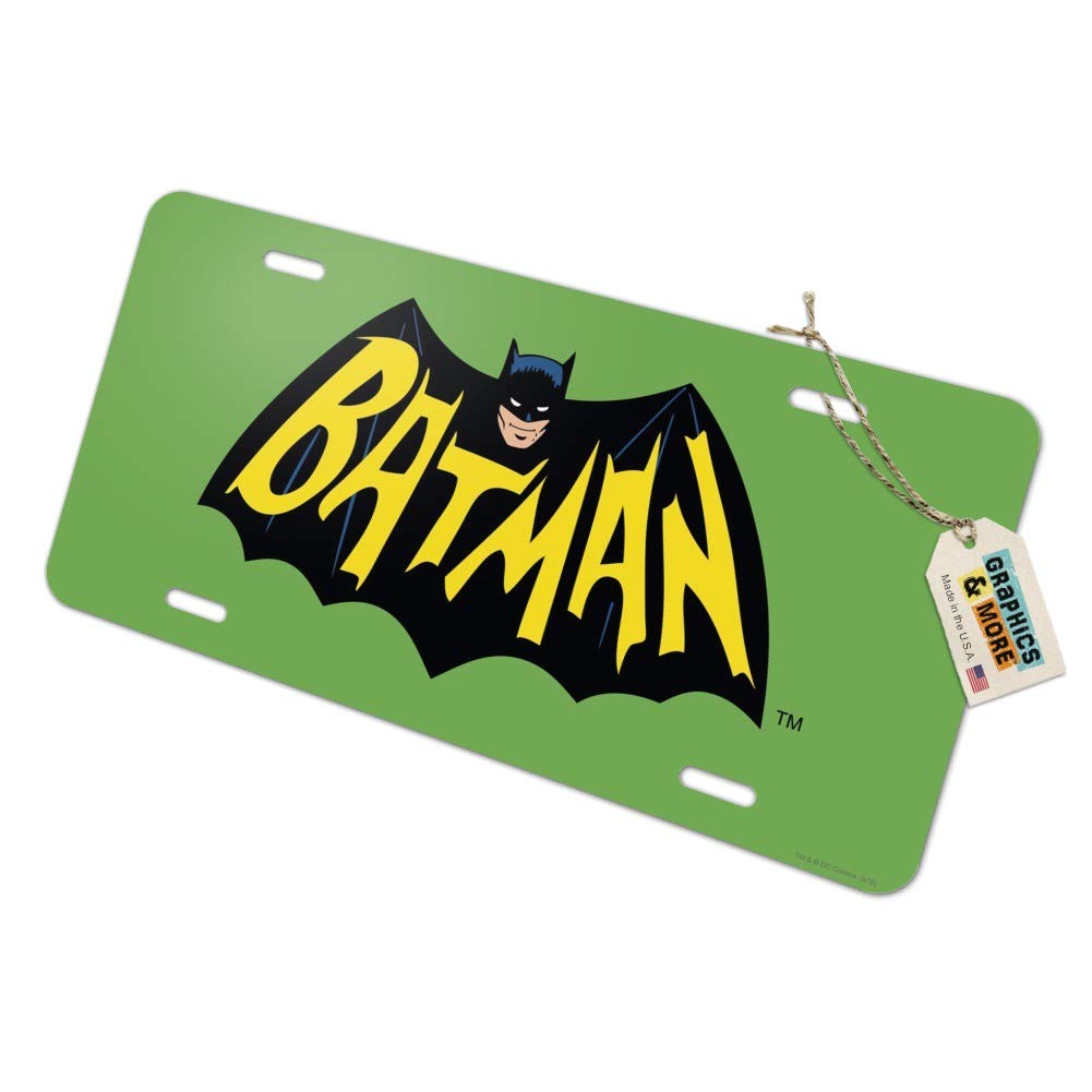 Batman Classic TV Series Logo Novelty Metal Vanity License Plate - Car, Motorcycle & Room Decoration - Perfect for Fans & Collectors