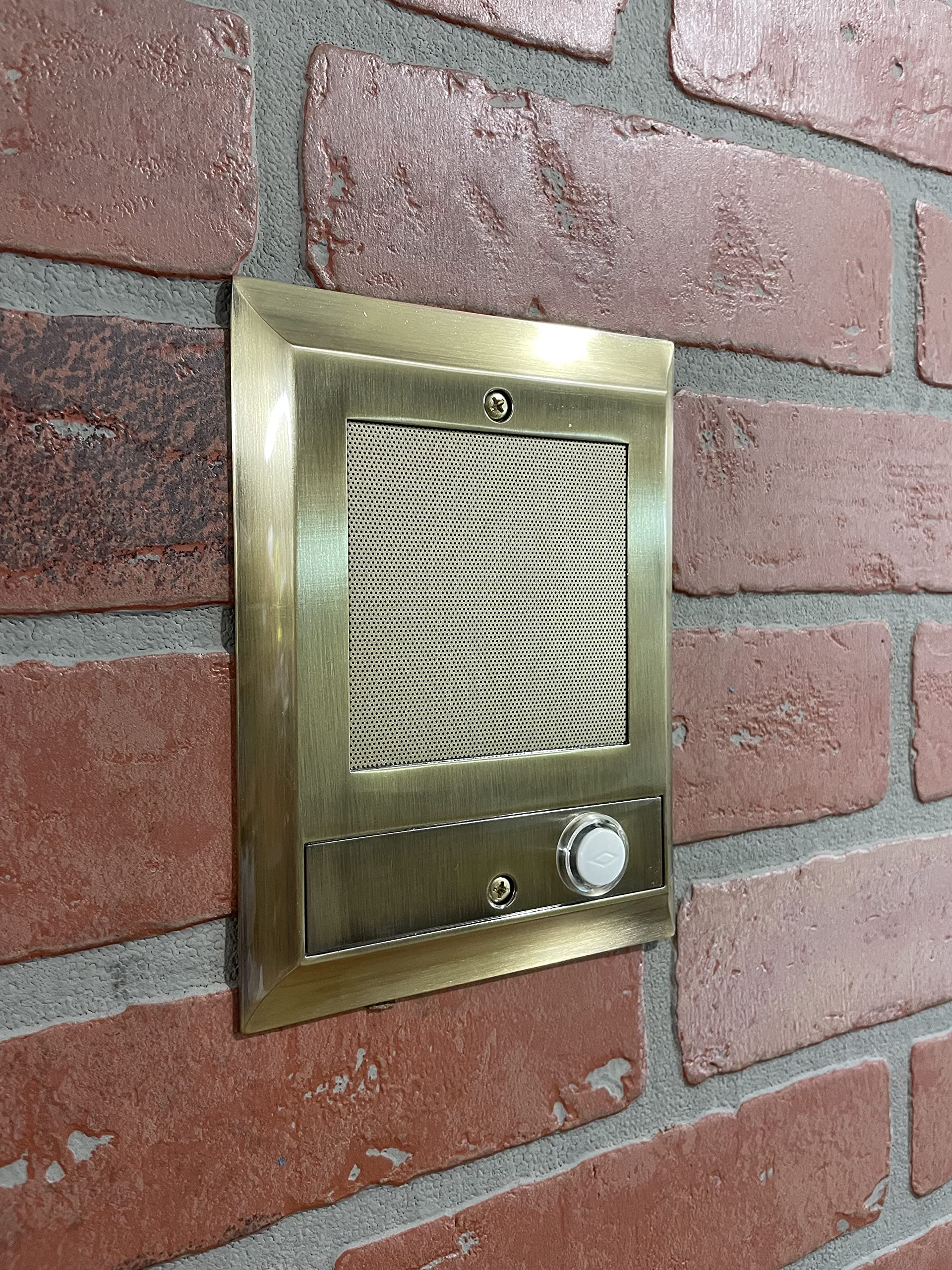 Nutone Intercom Replacement Door Speaker - Compatible with IS-69PB, IS-69AB, IS-69WH, IS-69 Models (Antique Brass Finish) - Perfect for Home Intercom System Upgrades & Renovations