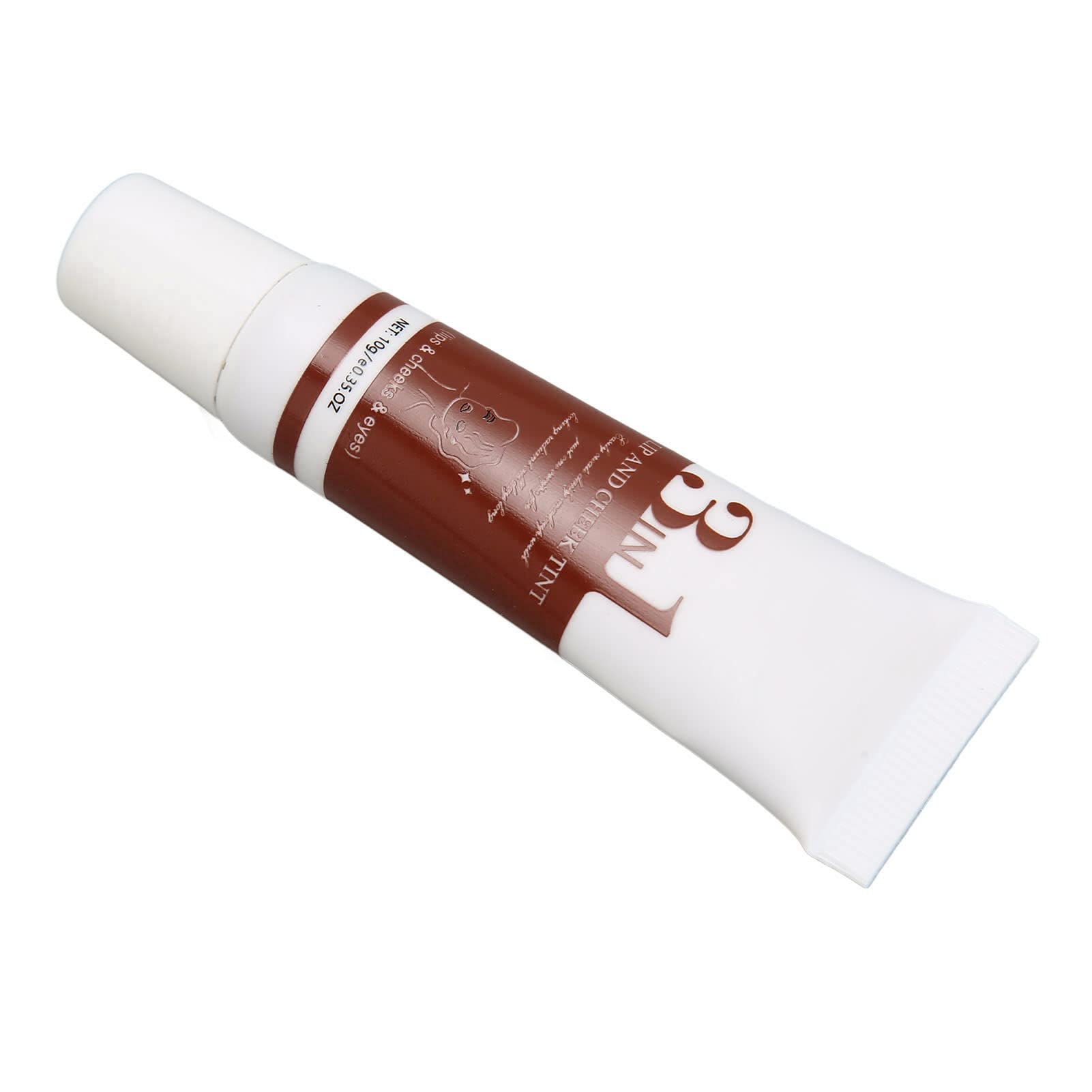 EXCLUZO 3-in-1 Lip Tint & Cheek Stain, Long Lasting Vegan Lip Mud, Natural Lip & Cheek Color (#6) - Perfect for Holiday Makeup, Date Night & Everyday Wear