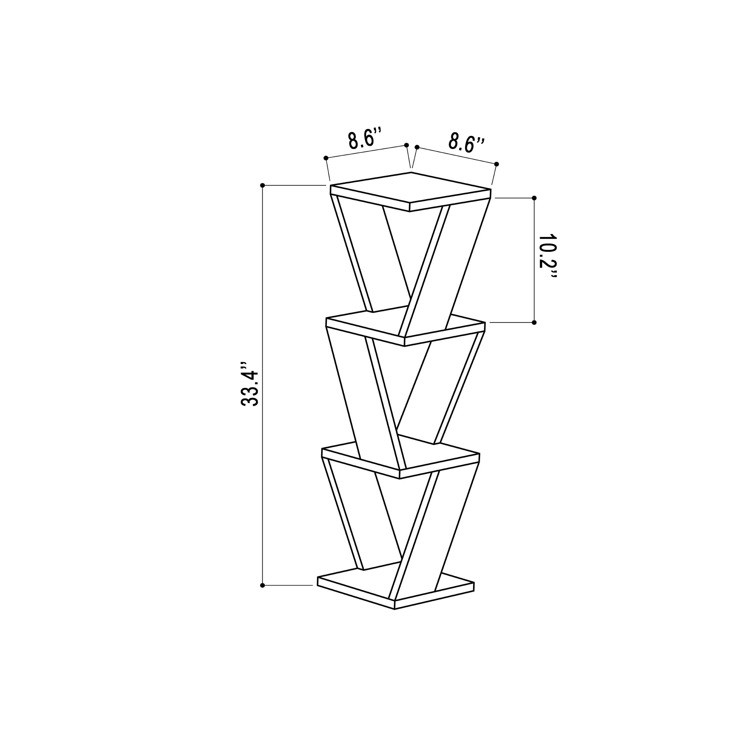 Modern Mocha Wall Shelf 33.46