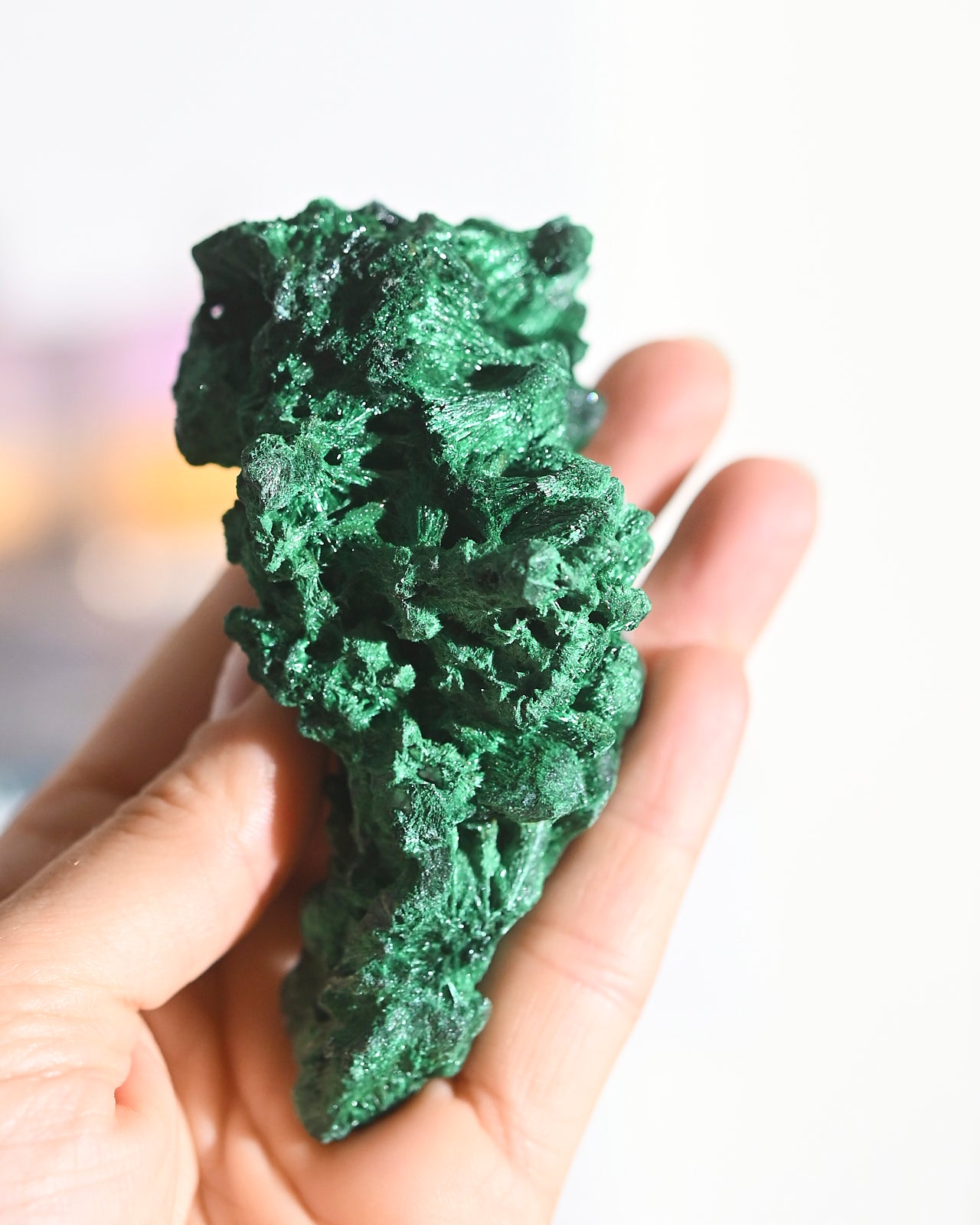 Natural Fibrous Malachite Rough Stone - Raw Green Malachite Crystal for Jewelry Making, Mineral Collection & Healing Crystals | Perfect for DIY Crafts, Home Decor & Spiritual Healing