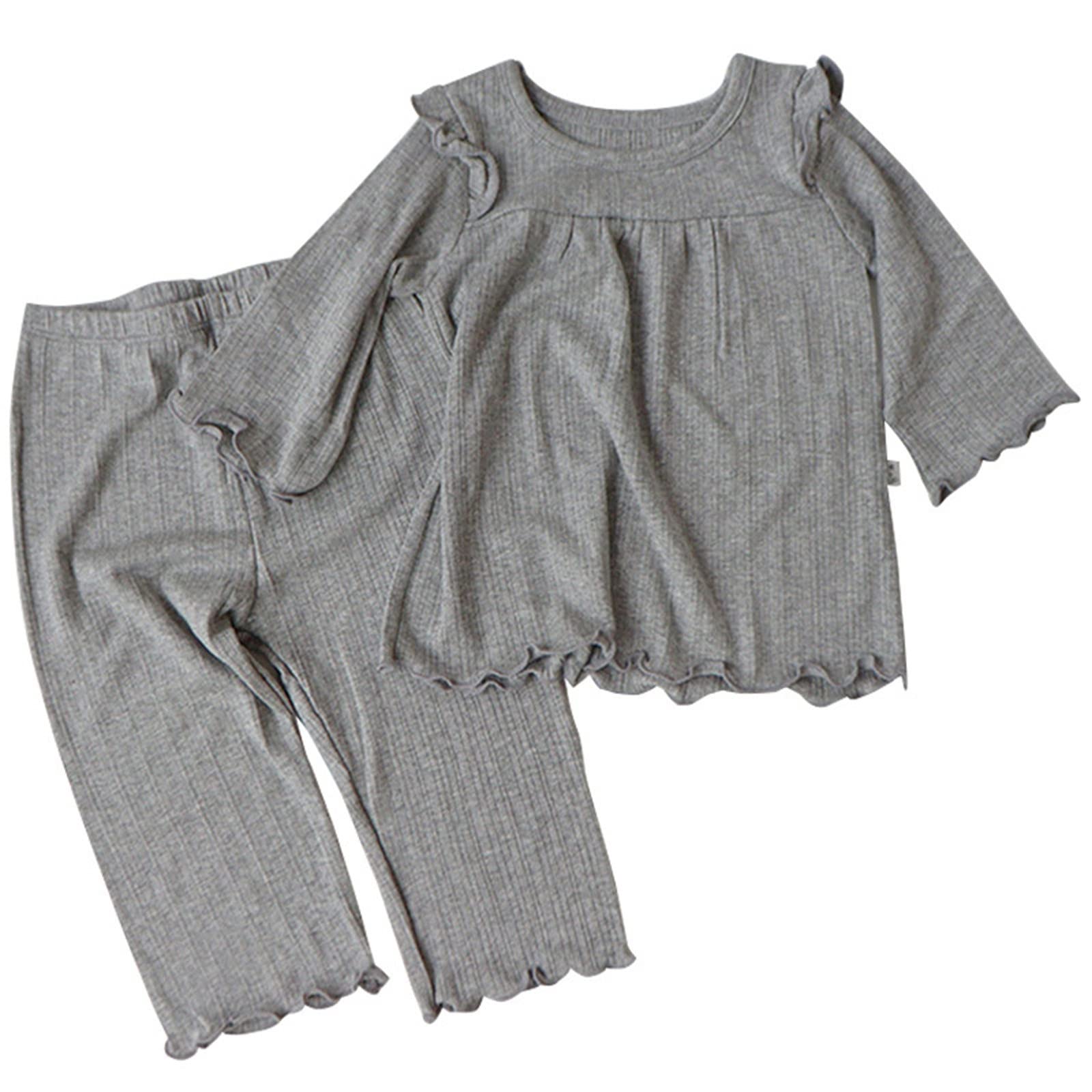 Baby Boy Fall Winter Outfits - Letter Print Long Sleeve Romper & Pants Set | Warm Infant Clothing for Playdates, Holidays & Family Photos