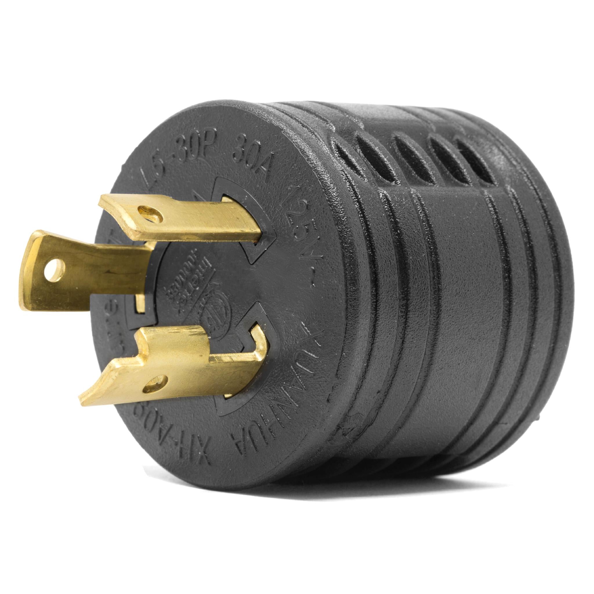 WEN GNA030 120V 30 Amp 3600 Watt Generator to RV Adapter - NEMA L5-30P Twist Lock Plug to TT-30R RV Outlet Converter | Perfect for Camping, RV Trips & Emergency Power Backup