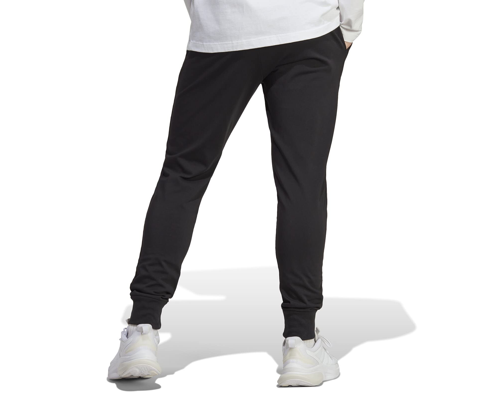 **Adidas Essentials Men's Single Jersey Tapered Cuff Pants - Athletic Shorts for Running, Gym & Casual Wear - Lightweight & Comfortable Sportswear**