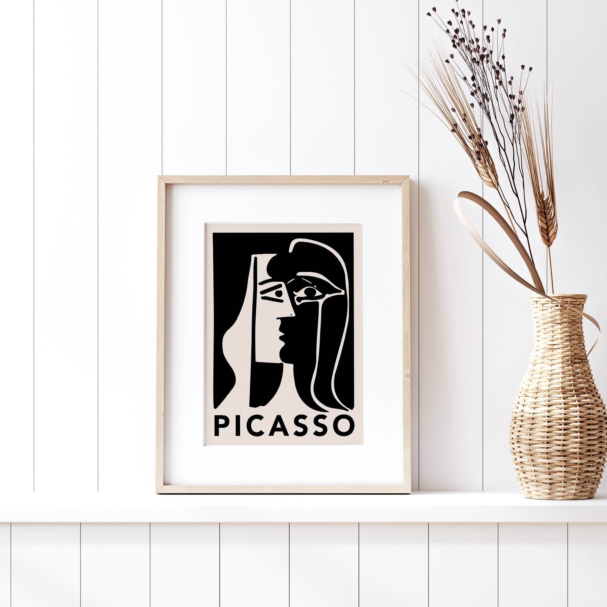 Pablo Picasso The Kiss 1979 Art Print - Famous Romantic Painting for Home Decor, Office & Gift Giving