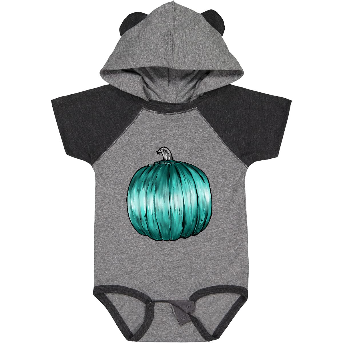 Inktastic Allergy Awareness Teal Pumpkin Watercolor Baby Bodysuit - Cute Halloween Outfit for Food Allergy Kids, Toddler Halloween Costume, Infant Teal Pumpkin Project Outfit