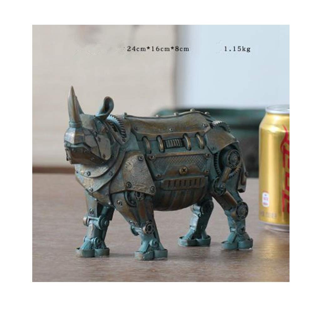 Vintage Industrial Style Deer Statue - Modern Animal Sculpture Figurine for Home Decor, Desktop, Bookshelf, Office & Living Room | Unique Handcrafted Gift Idea for Housewarming, Wedding & Birthday