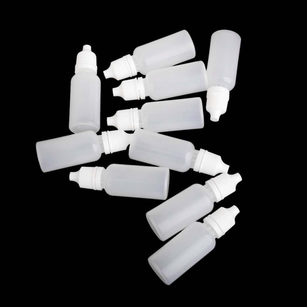10Pcs 15ml Empty Plastic Squeeze Dropper Bottles for Essential Oils, Eye Drops, DIY Liquids - Leak Proof Travel Containers for Lab, Home & Cosmetic Use