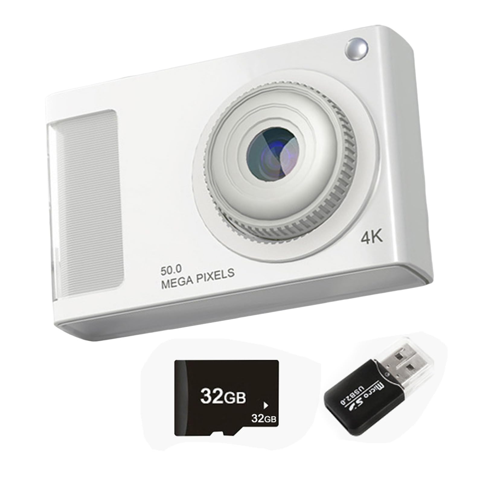 **LUOFENG 48MP Dual Lens 4K Digital Camera with CCD Sensor - 3264x2448 Resolution, Compact Monitor for Kids, Boys & Girls - Perfect for Travel, Vlogging & Family Moments**