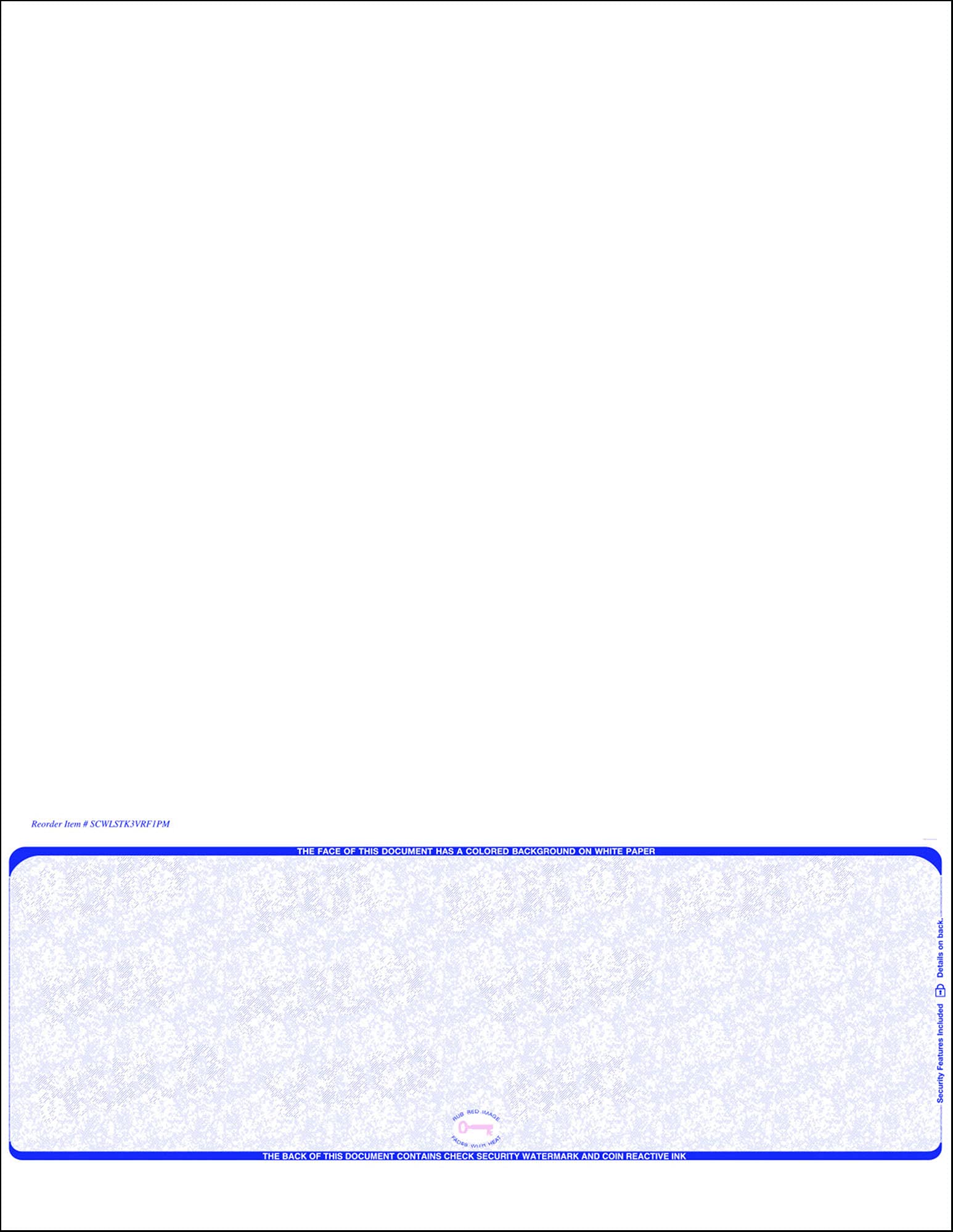 500 Blank Laser Bottom Payroll Checks with Blue Scallop Void & Single Perforation | Secure Business Paychecks for QuickBooks, ADP & Payroll Software | Perfect for Small Business Payroll, Office Accounting & Financial Management