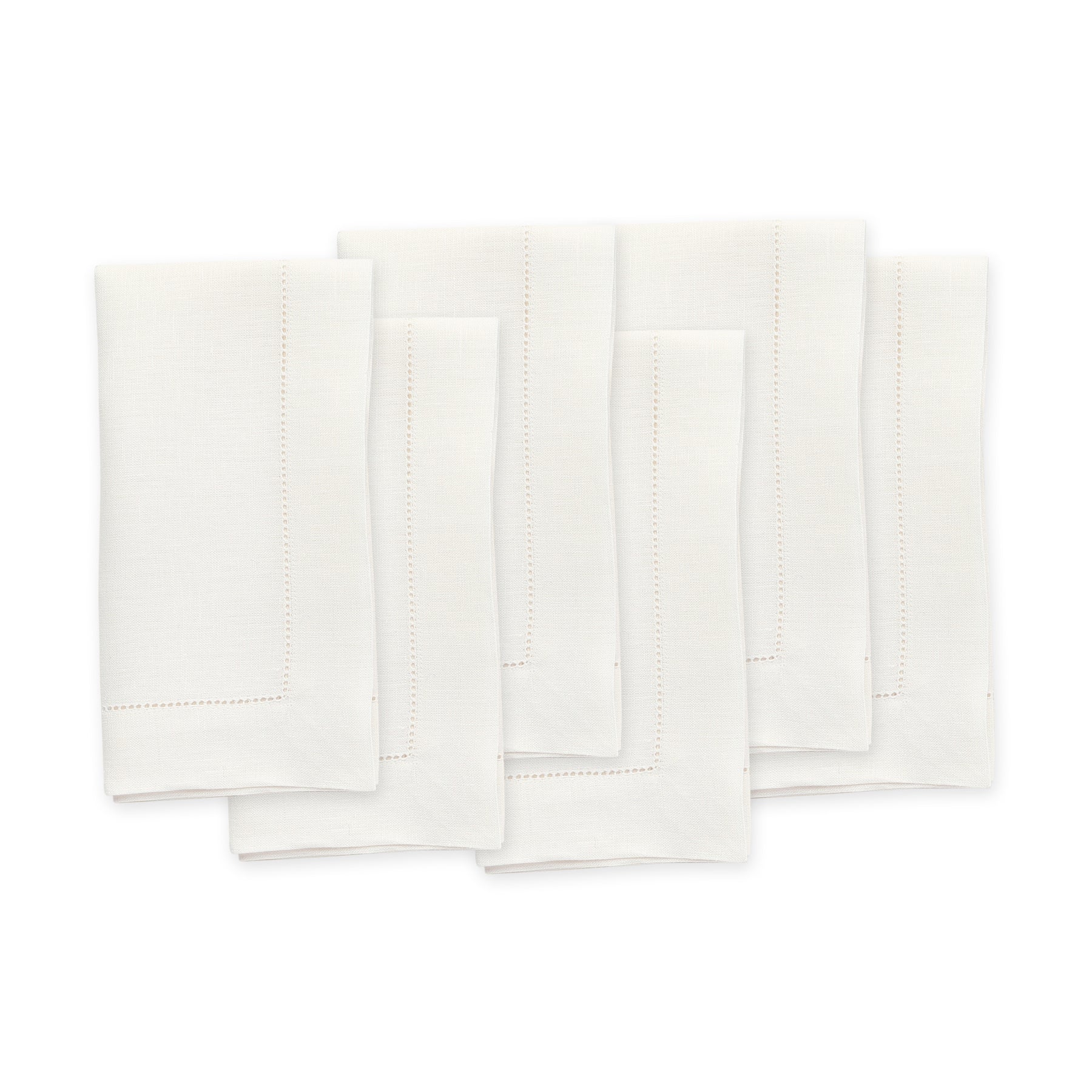 Premium Classic Hemstitch Linen Napkins - Elegant Dinner Table Decor for Weddings, Parties & Fine Dining