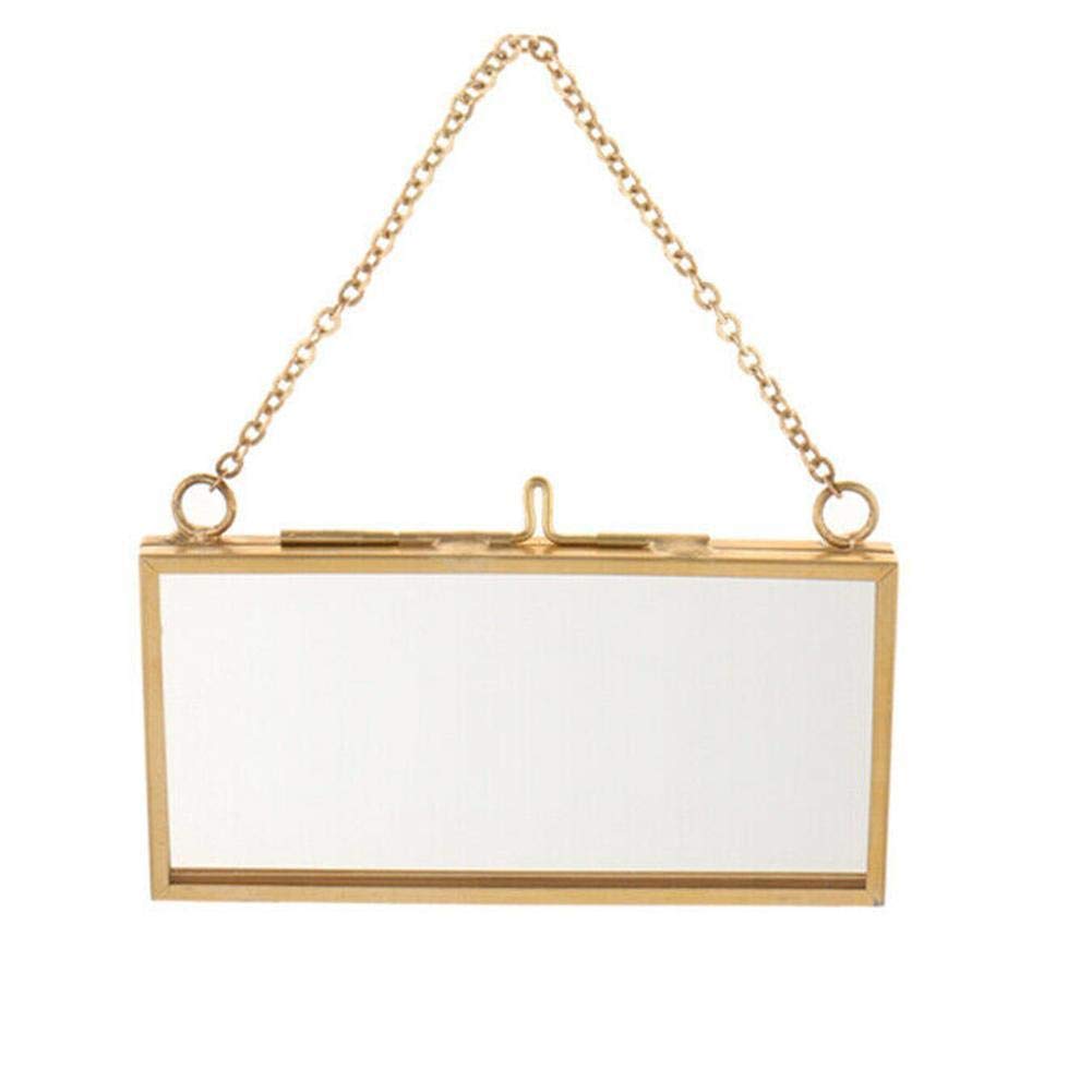 WAGA 1-Piece Double Sided Glass Display Frame - Hanging Photo Picture Frame for Plants, Specimens & DIY Projects - Perfect for Home Decor, Office Display & Gift Giving