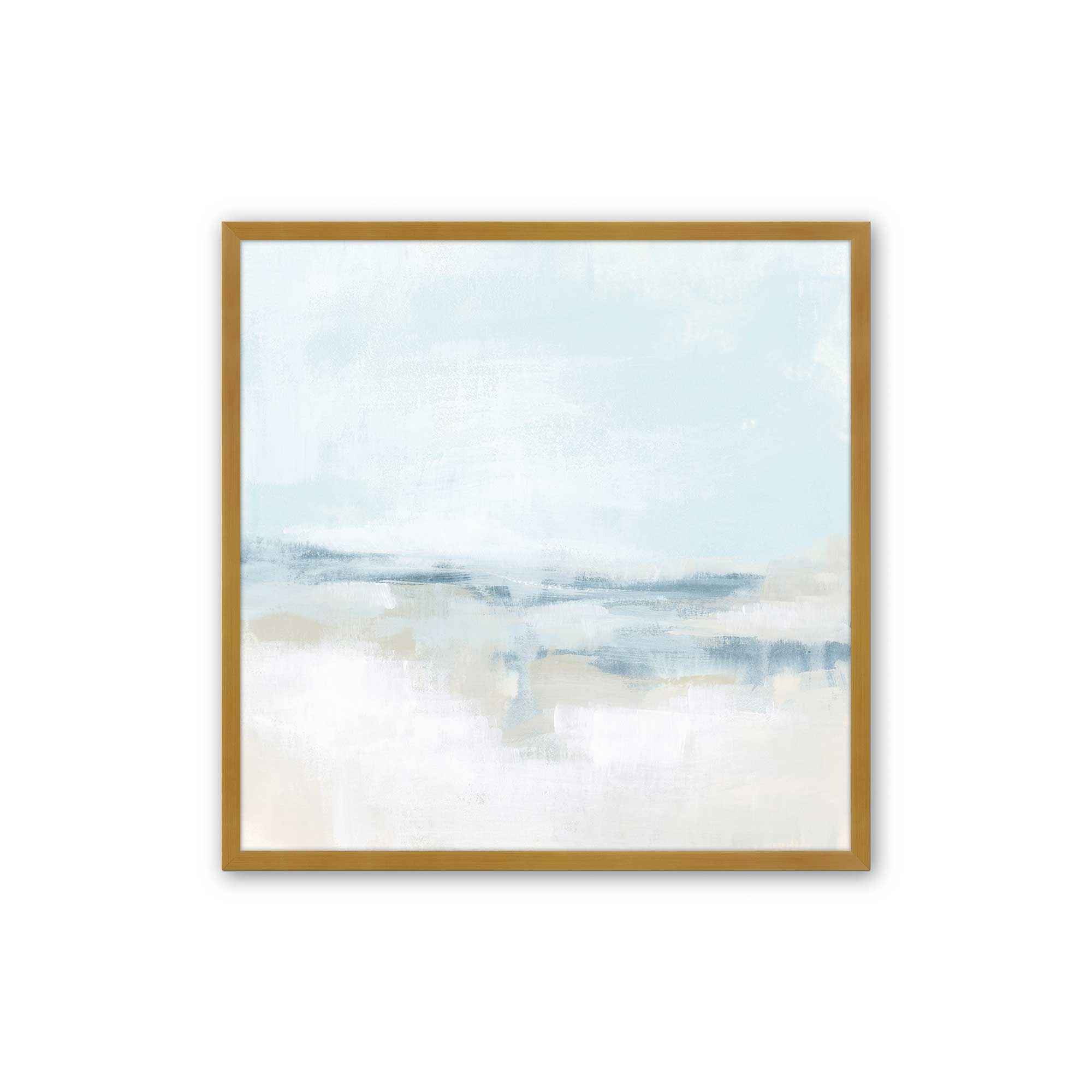 Cloudy Shoreline Hues II Print - Coastal Wall Art Decor for Beach House, Living Room & Office - Perfect for Nautical & Boho Home Decor