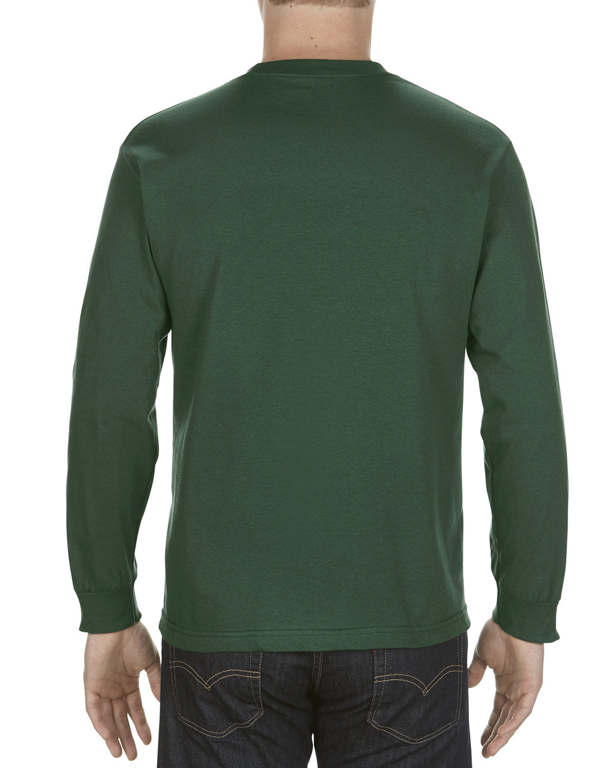 Alstyle AL1304 Men's & Women's 6.0 oz 100% Cotton Long Sleeve T-Shirt - Soft Comfort Fit Casual Wear for Everyday & Layering