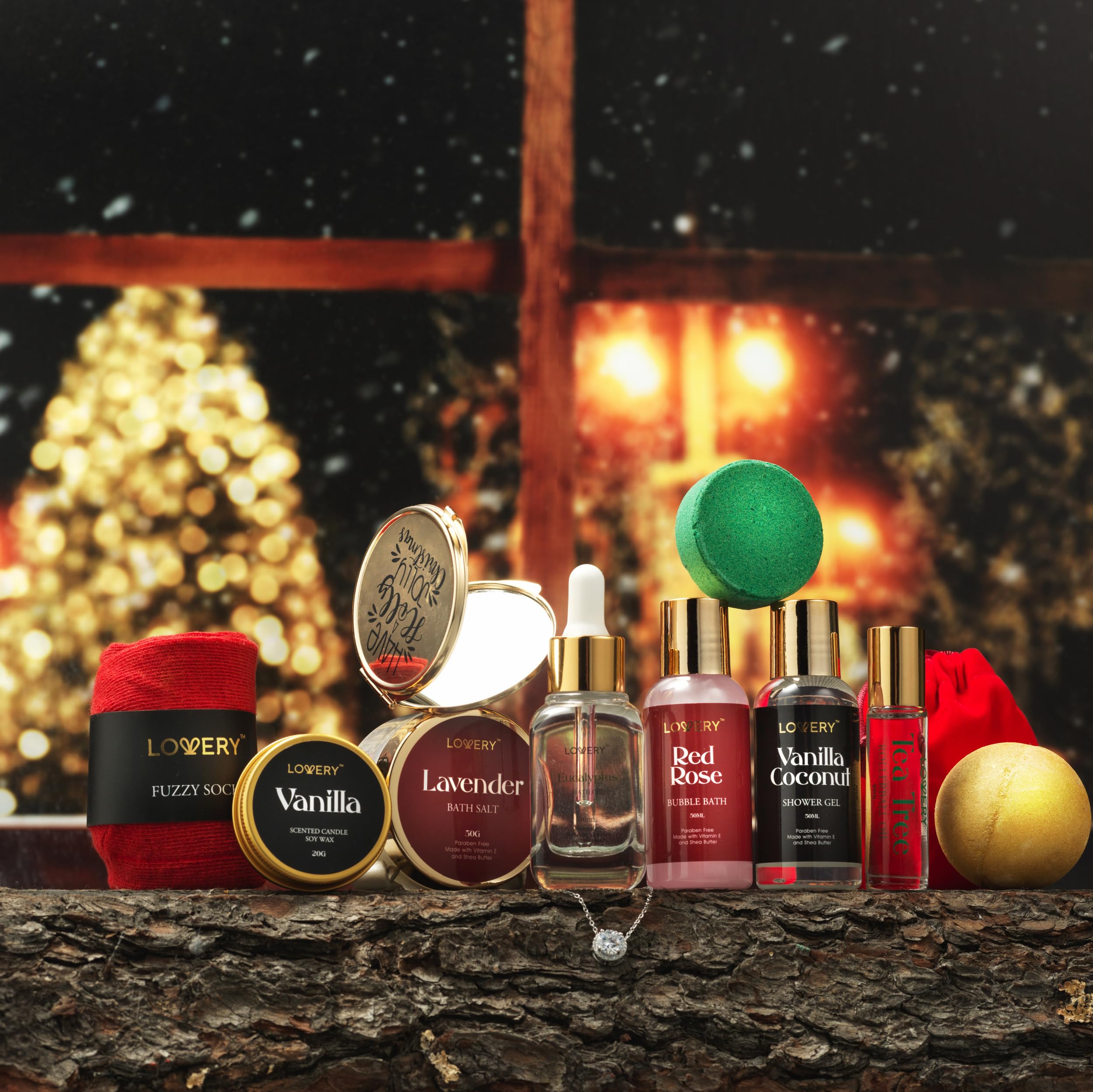 12-Day Beauty Surprise Gift Set for Women & Men - Spa & Bath Body Care Kit - Perfect Birthday, Wedding & Anniversary Present - Relaxation & Self-Care Gift Idea