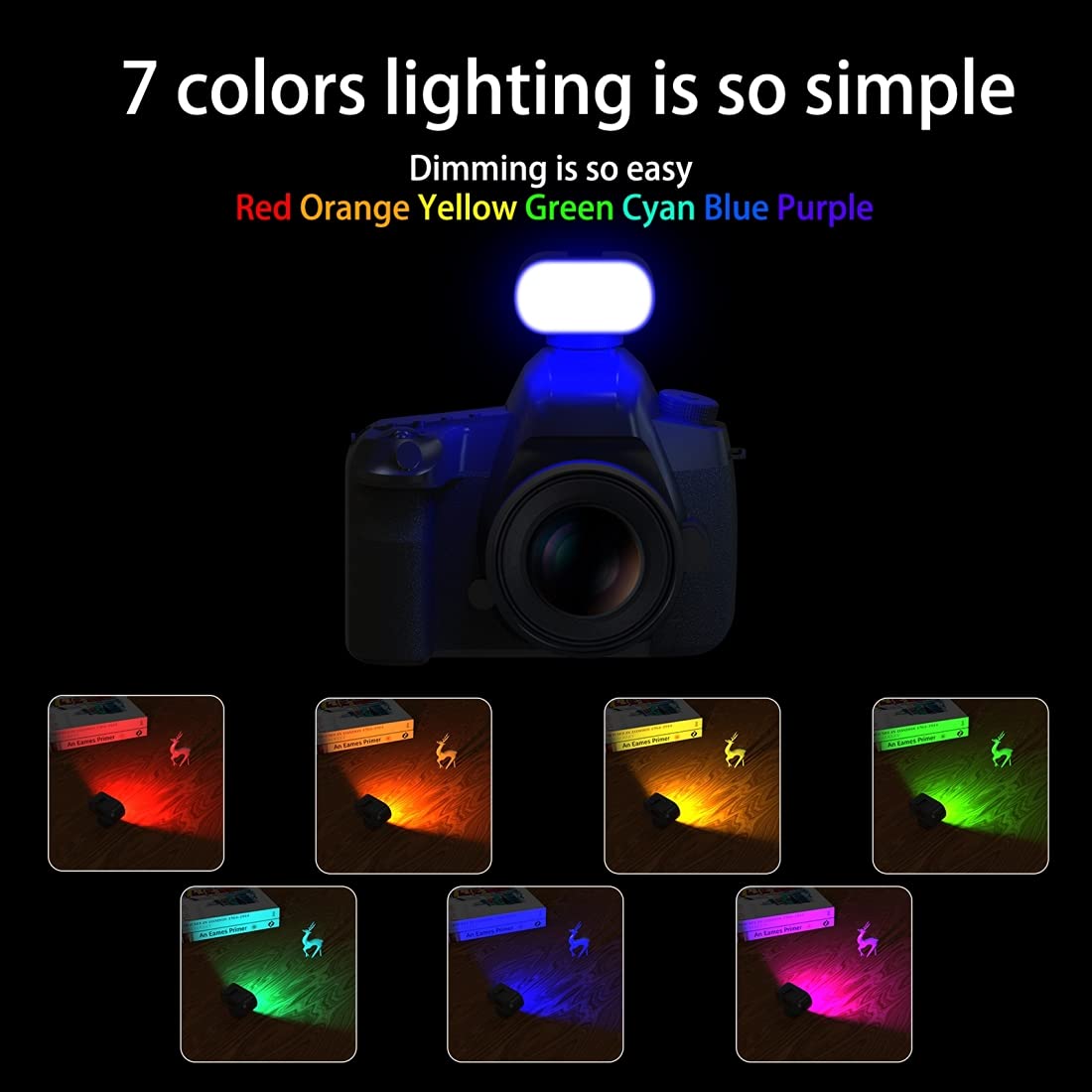 PULUZ RGB Video LED Light for Live Streaming, Photography, Vlogging - Adjustable Color Temperature Fill Light for YouTube, TikTok, Beauty Selfies - Perfect for Home Studios, Content Creation & Professional Videography