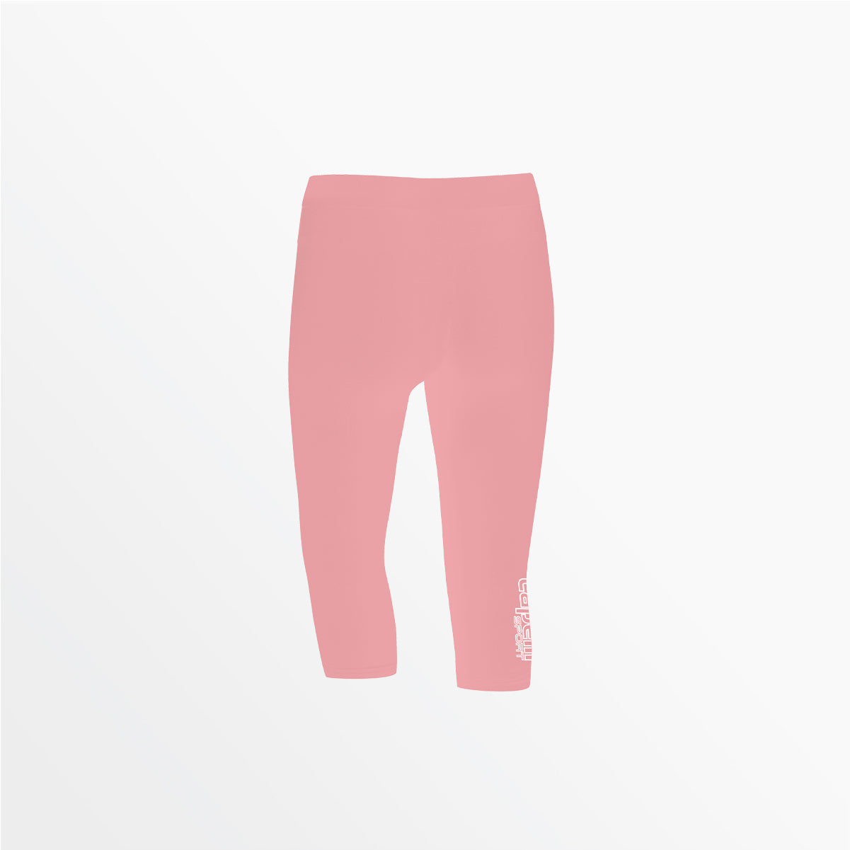 Women's Mid Rise Logo 3/4 Cotton Leggings - Comfortable Stretchy Yoga Pants for Workout, Running & Casual Wear