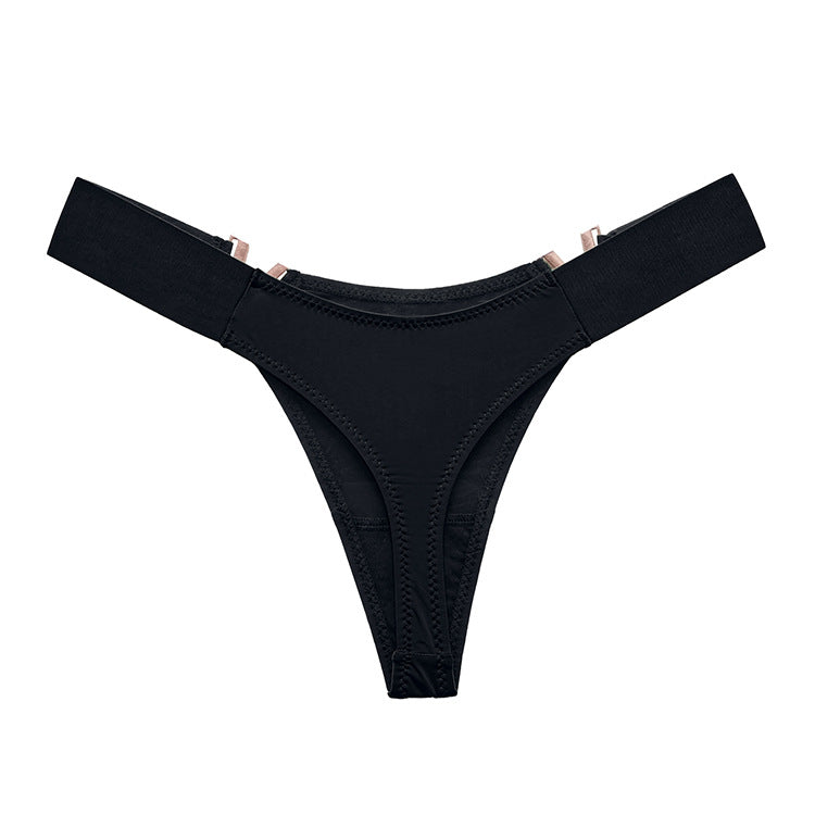 ZASUWA Women's V-Neck Solid Color Underwear - Comfortable & Breathable Panties for Daily Wear, Yoga, and Sleep