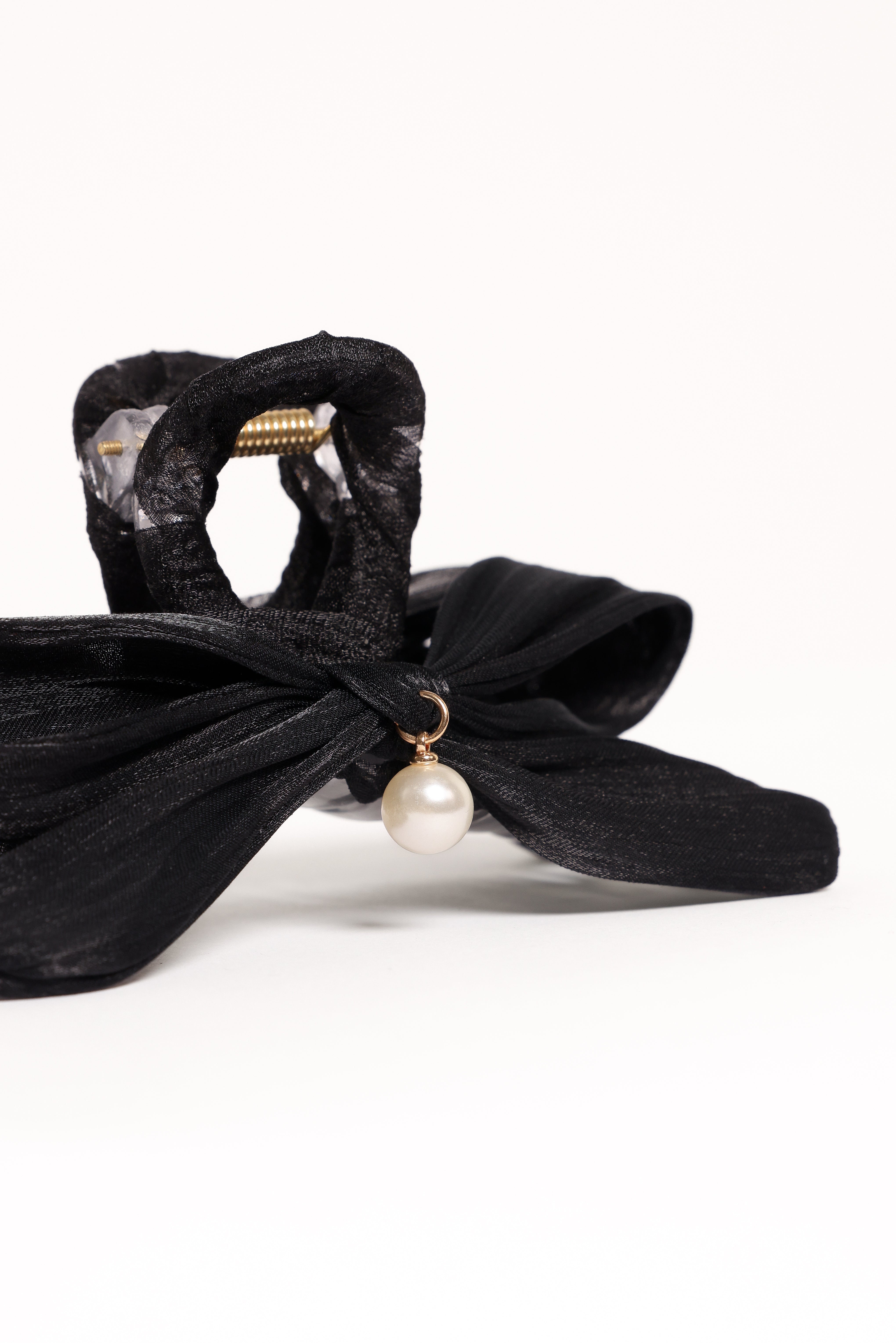 Ezra Bow Hair Clip for Women - Elegant Black Hair Accessory for Parties, Weddings & Everyday Style