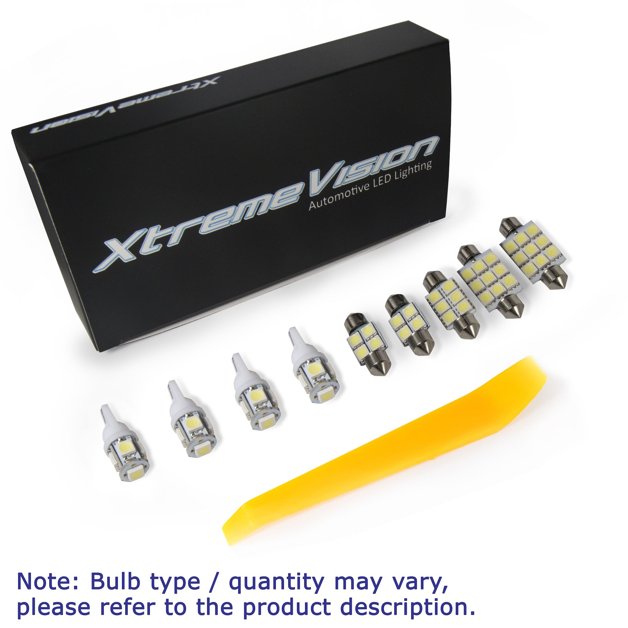 XtremeVision 2015+ Chevy Spark Interior LED Light Kit - 4 Piece Cool White Bulbs with Installation Tool | Upgrade Car Cabin Lighting for Night Driving & Enhanced Visibility